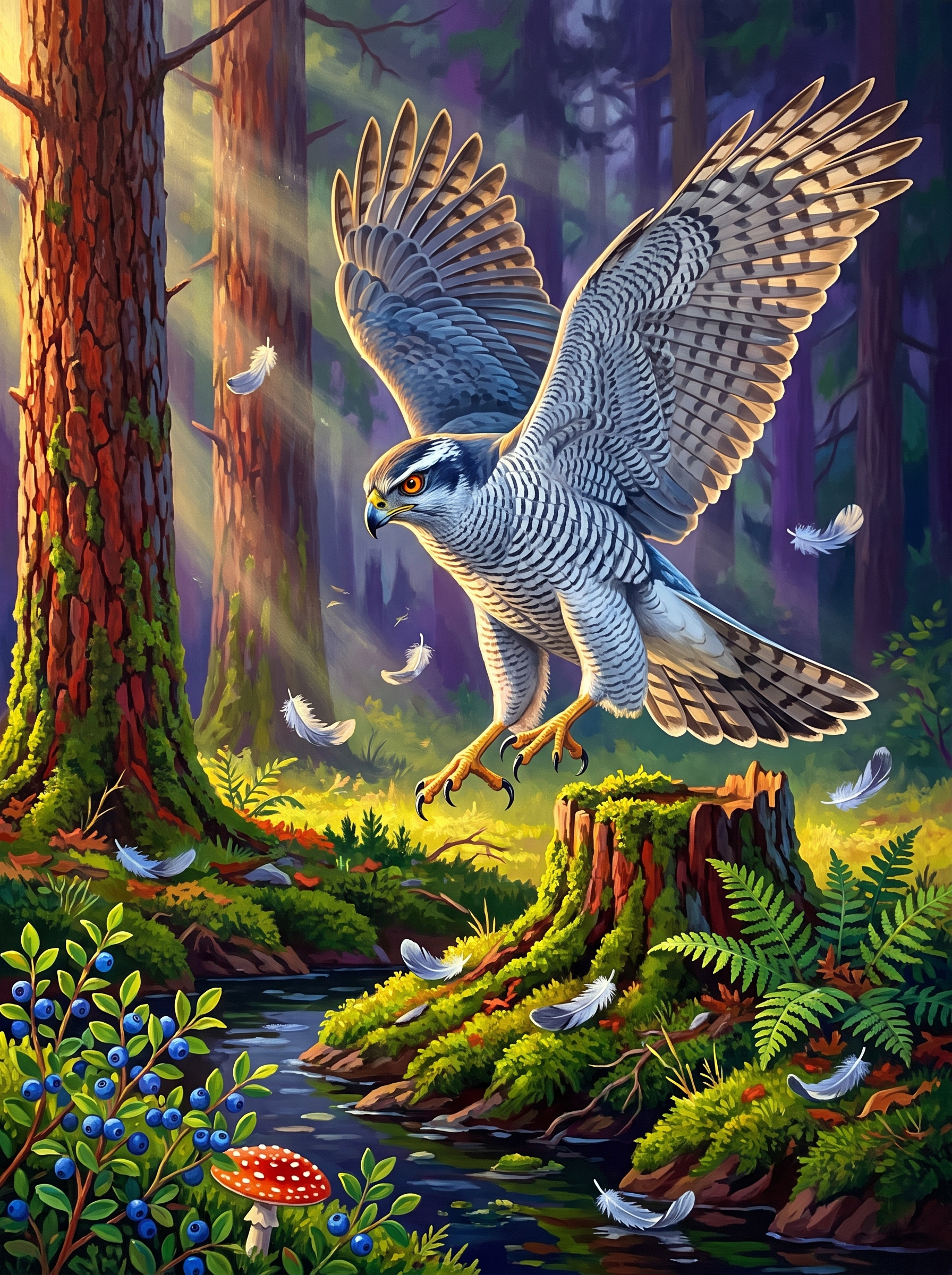 Goshawk In The Pines