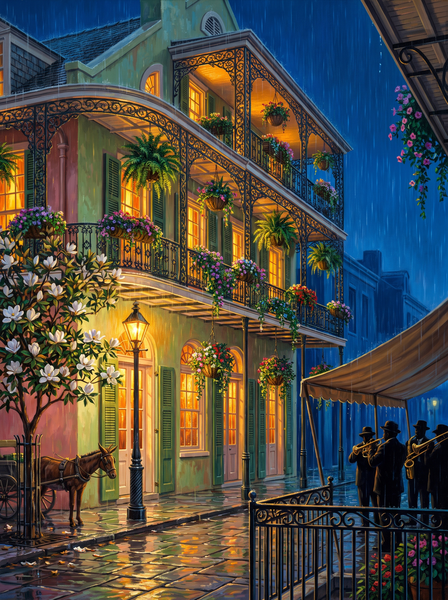 New Orleans Gaslight Rain