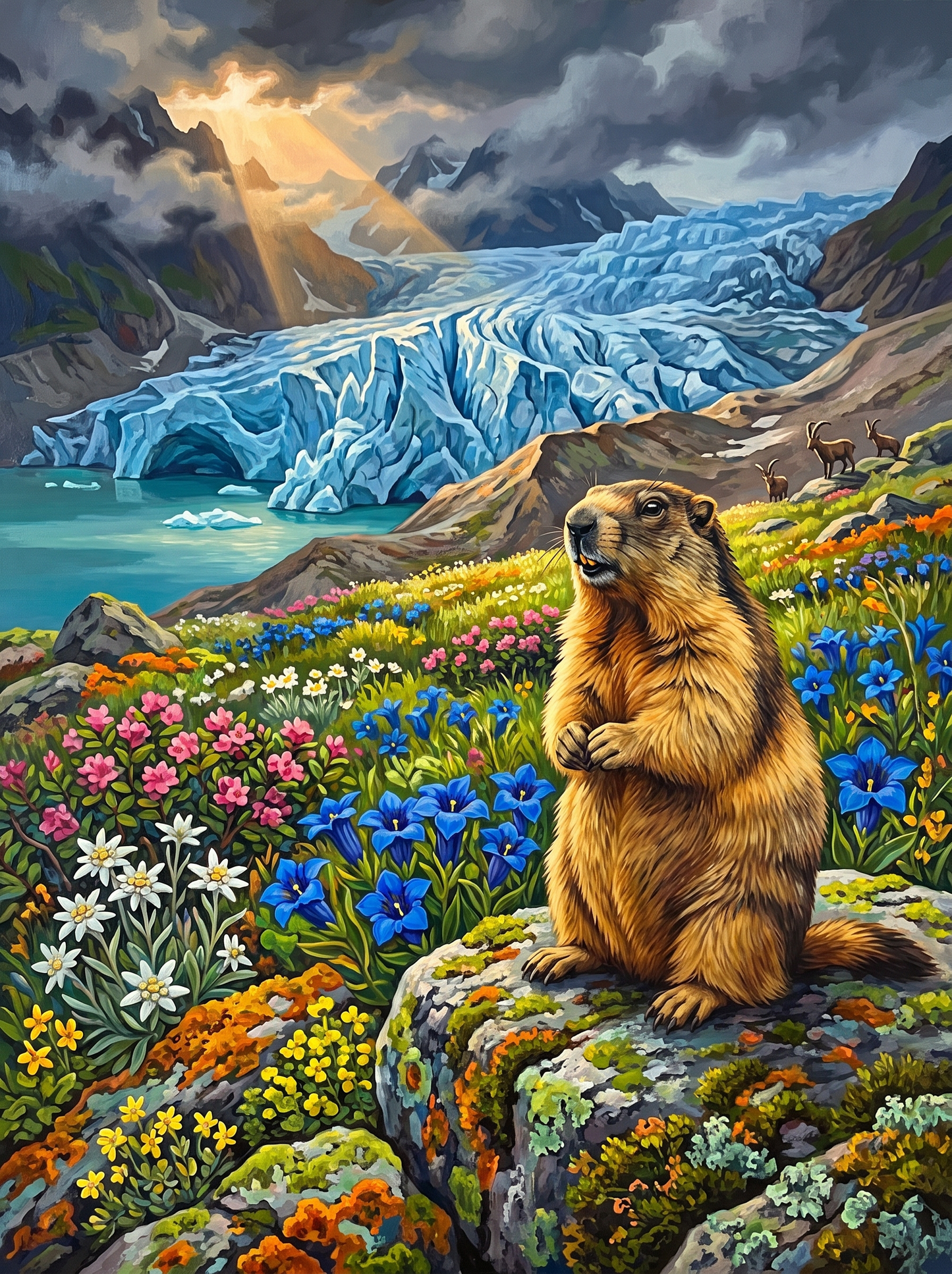 Marmot Alarm In The Alps