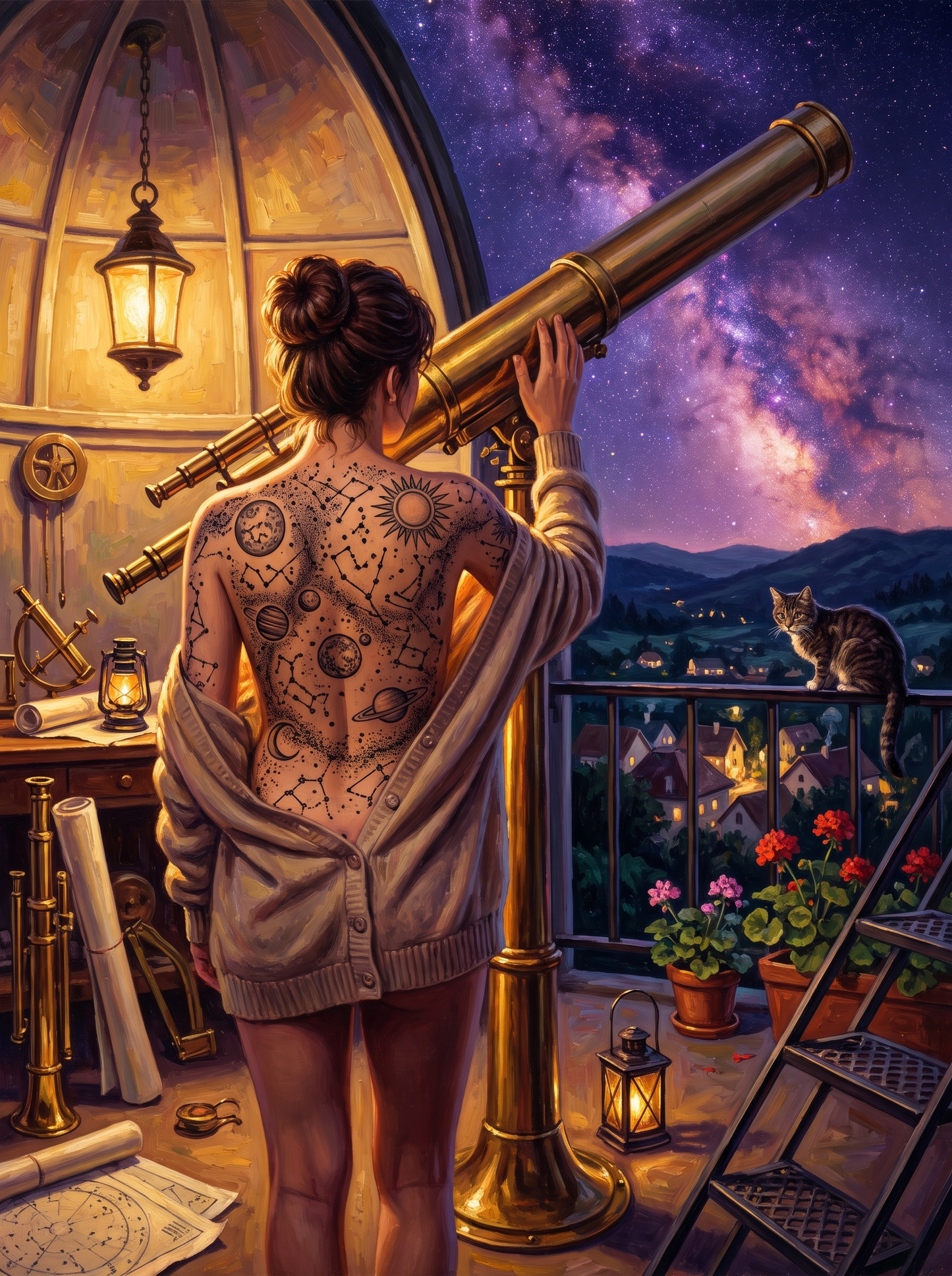The Whole Cosmos On Her Back