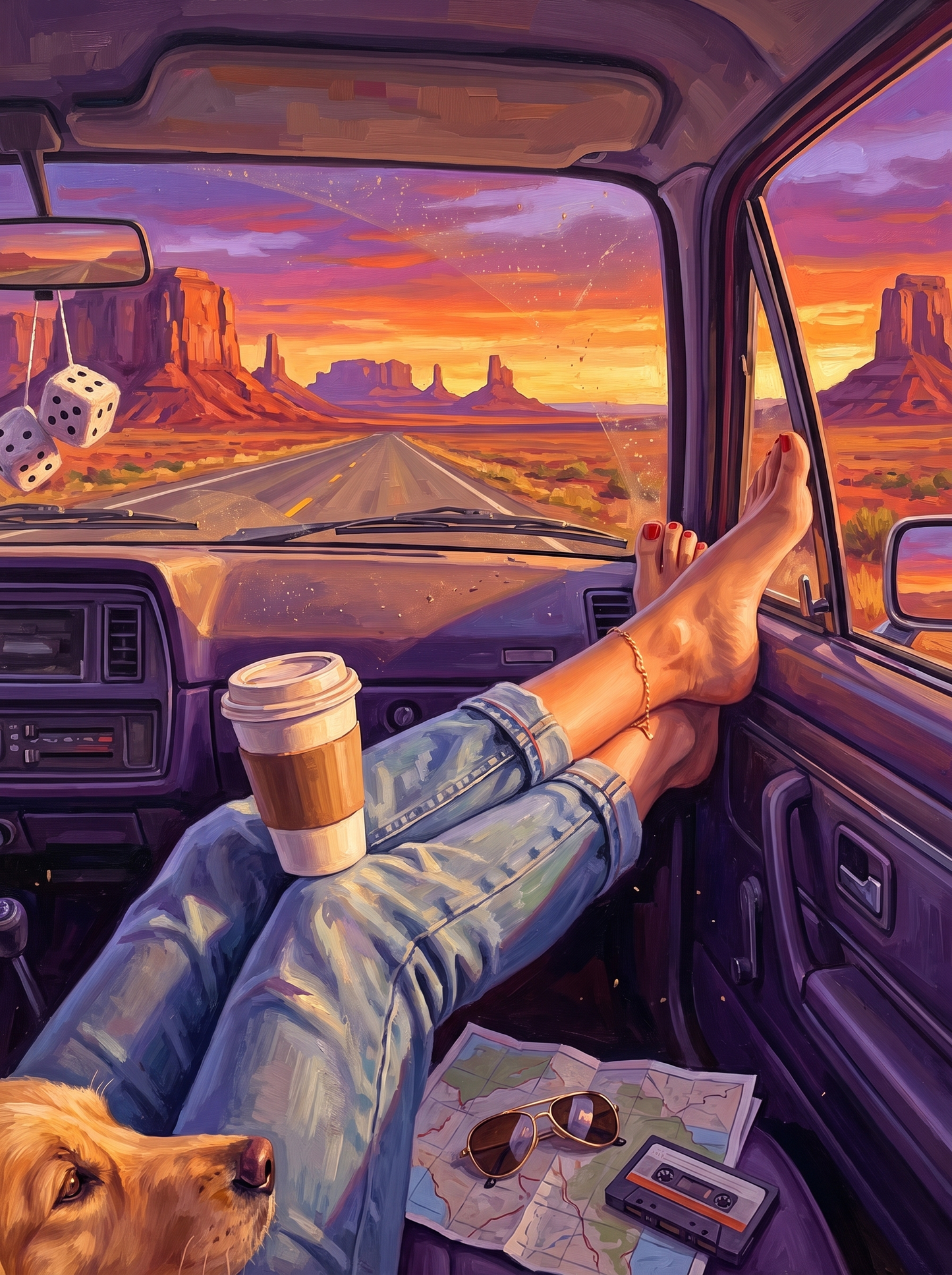 Feet Up In Monument Valley