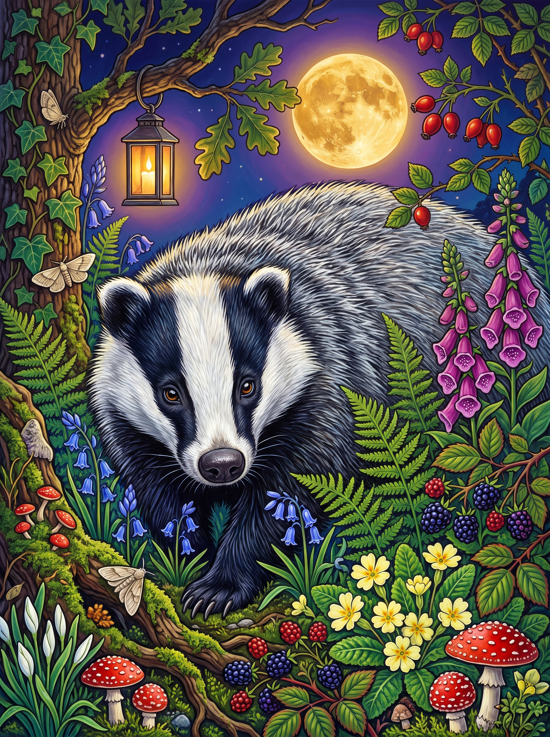 The Badger's Moonlit Round
