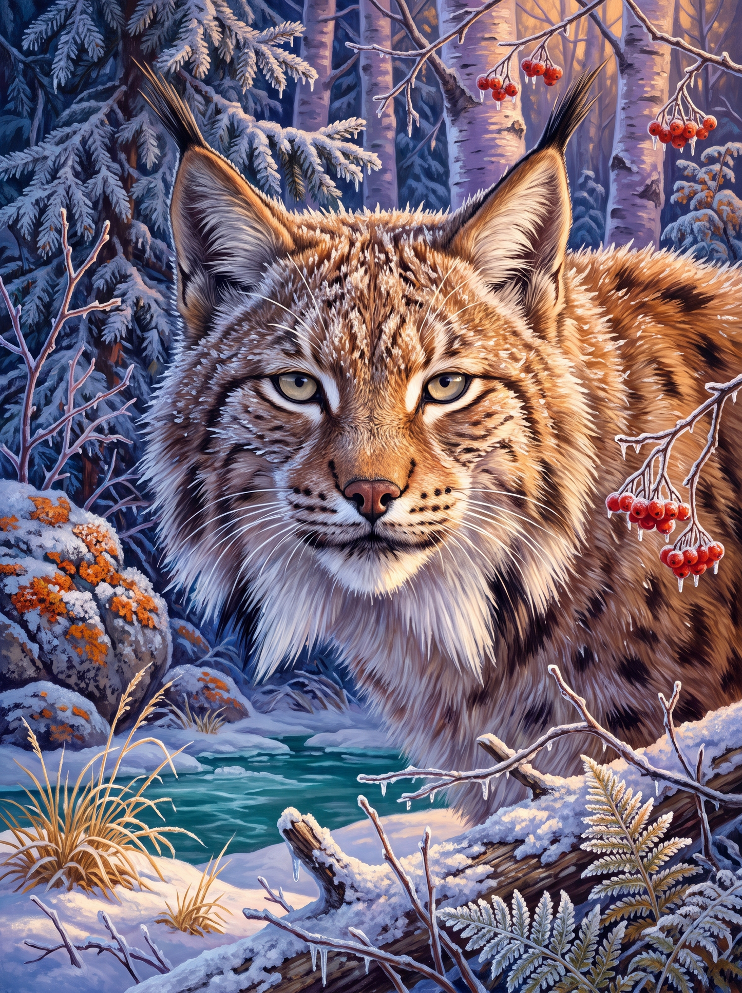 Lynx in the First Frost