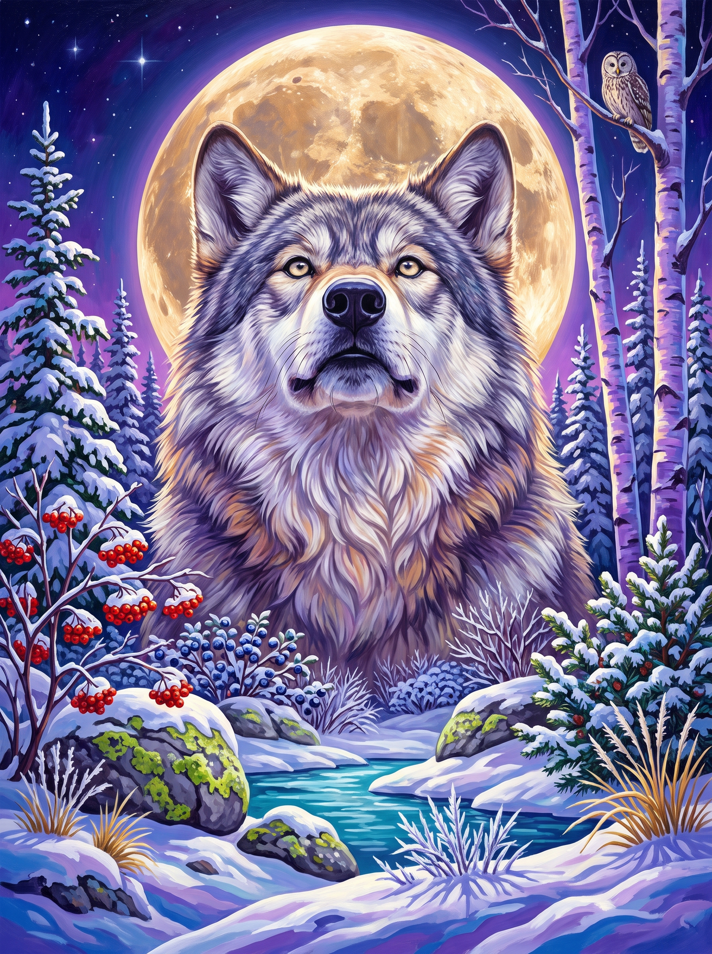 The Wolf and the Rising Moon
