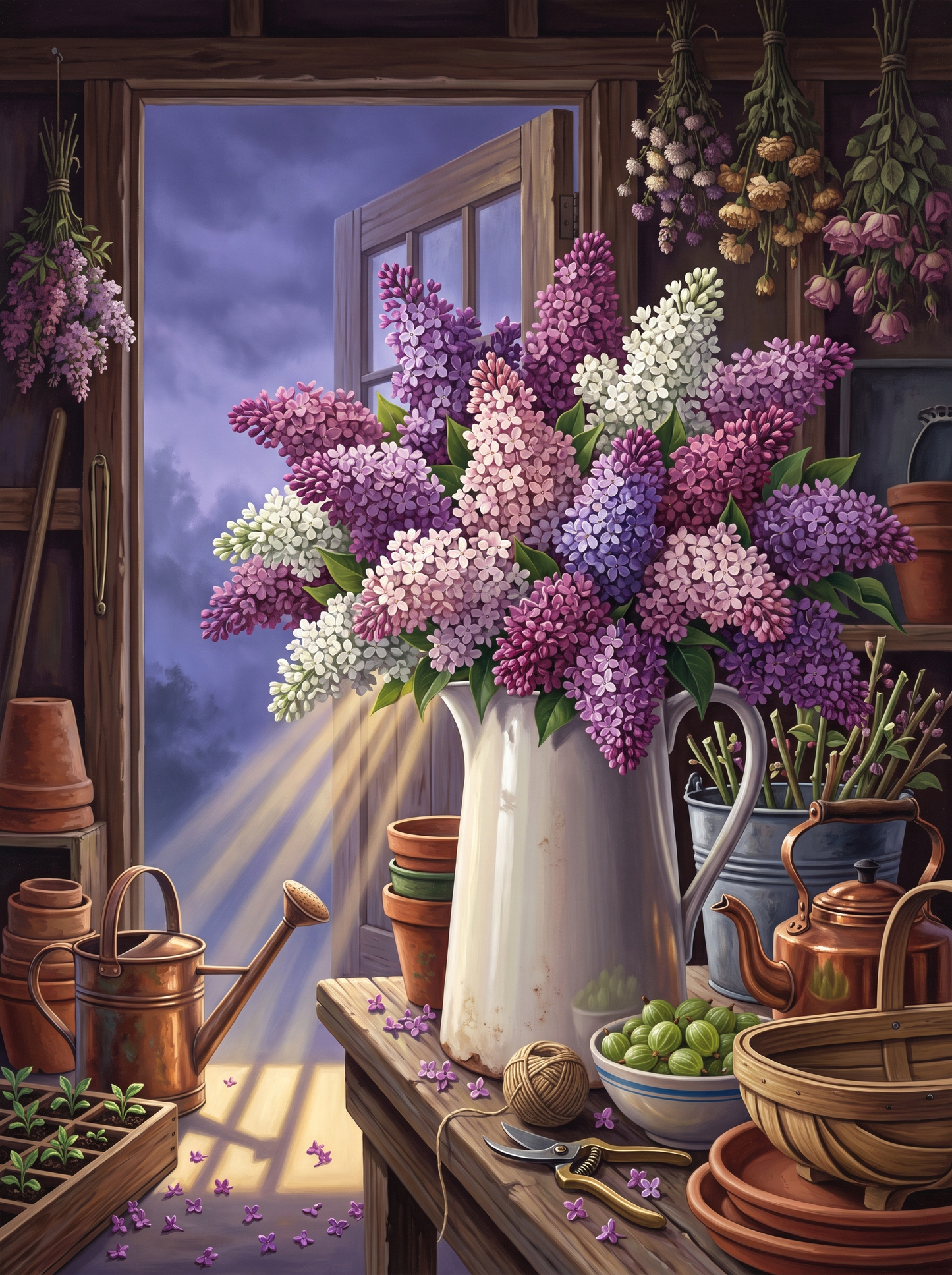 Lilac in the Morning Mist
