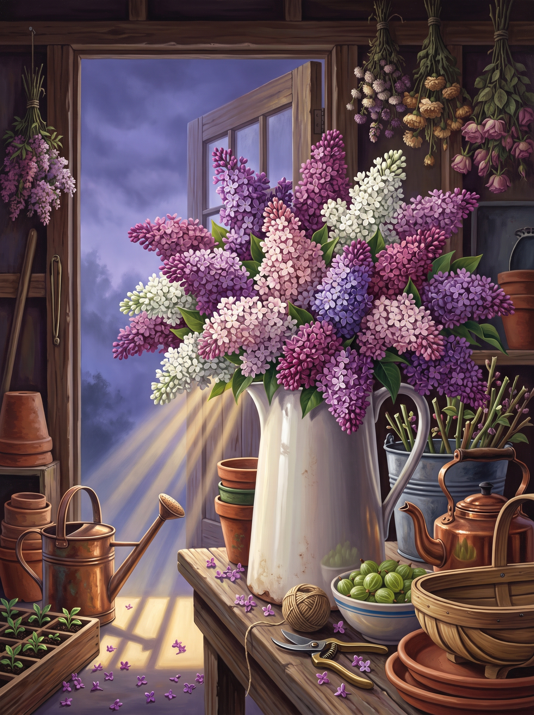 Lilac in the Morning Mist
