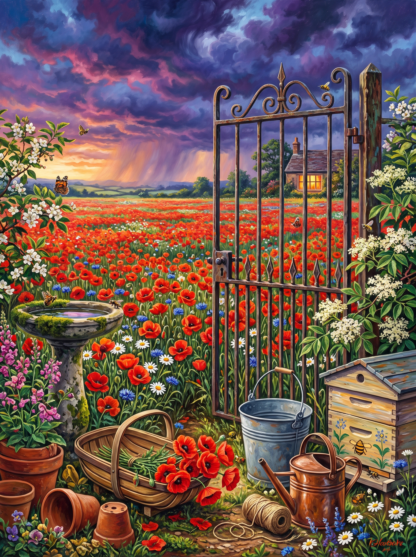 Poppies Before the Storm