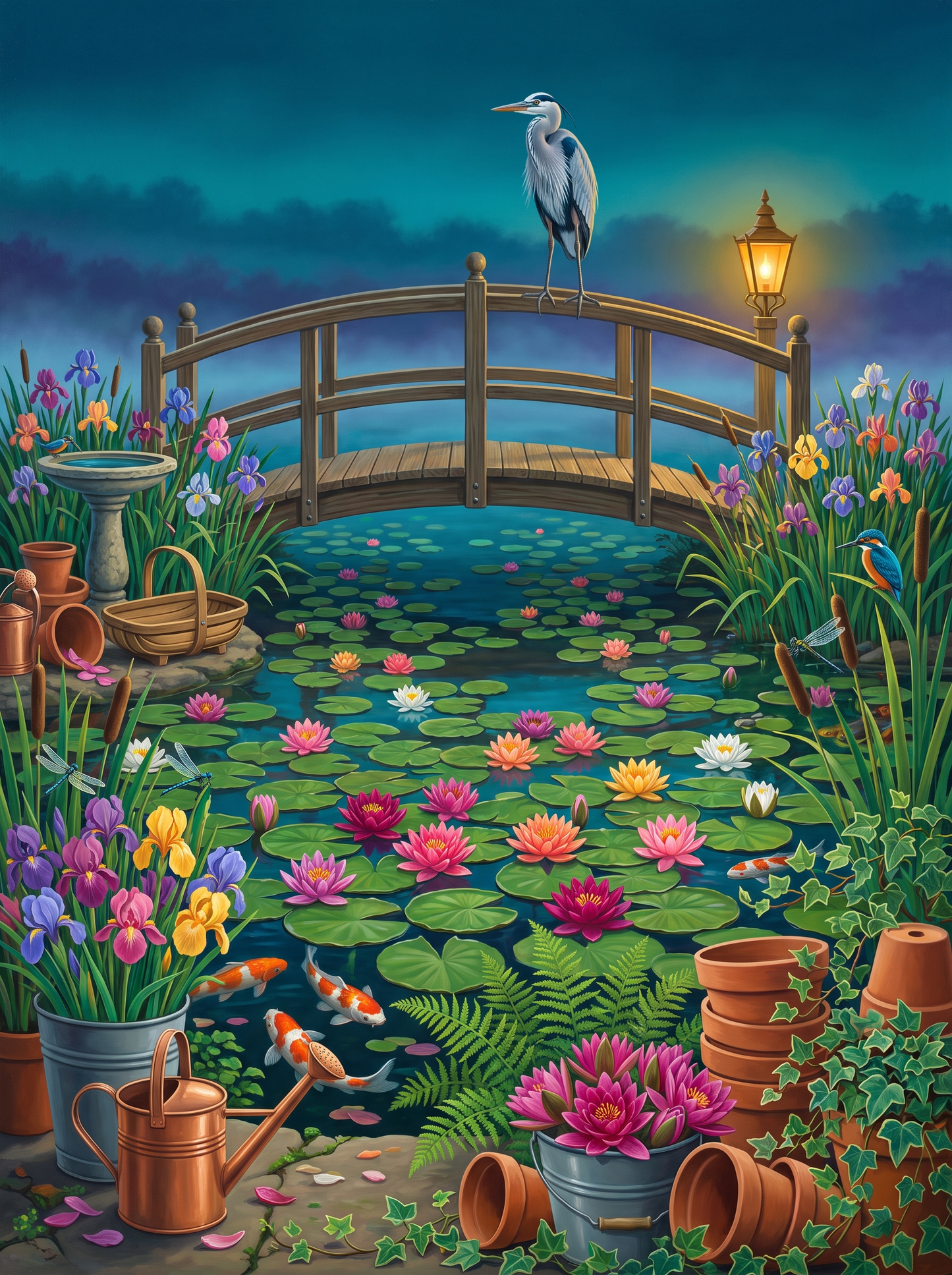 Water Lilies in the Mist