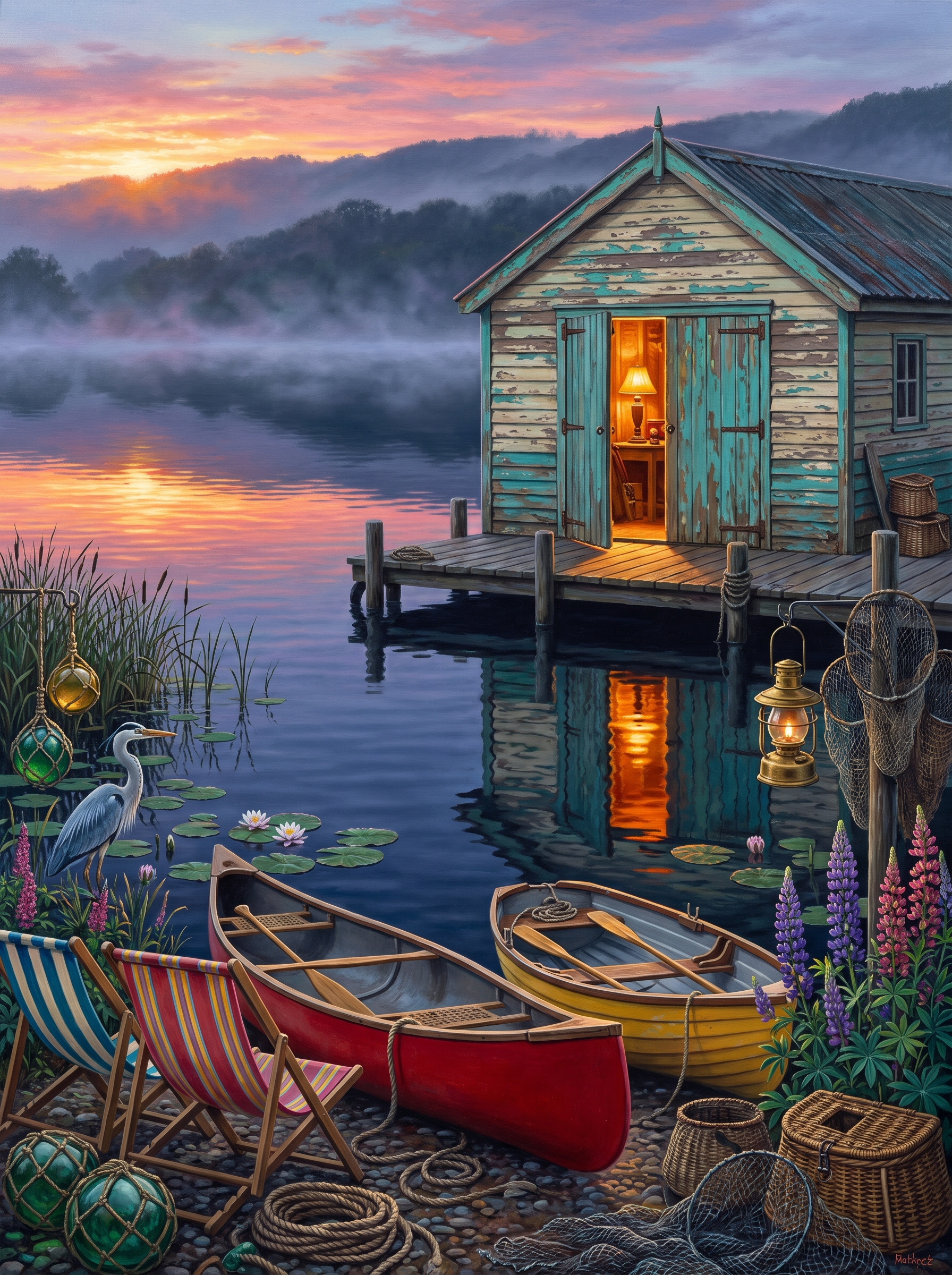 The Boathouse at First Light