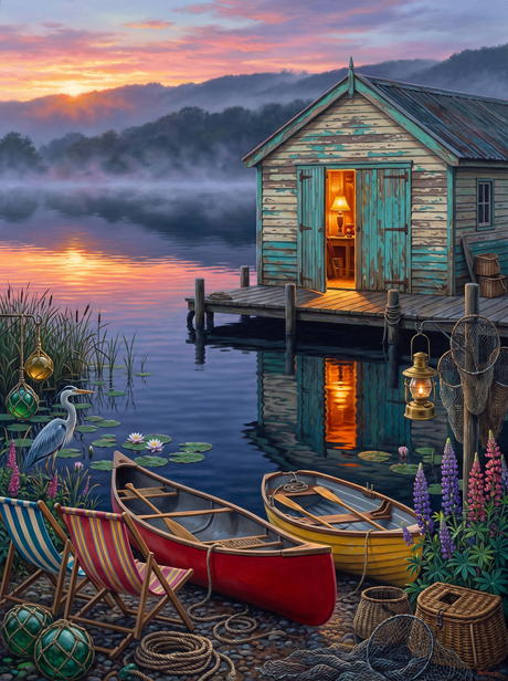 The Boathouse at First Light