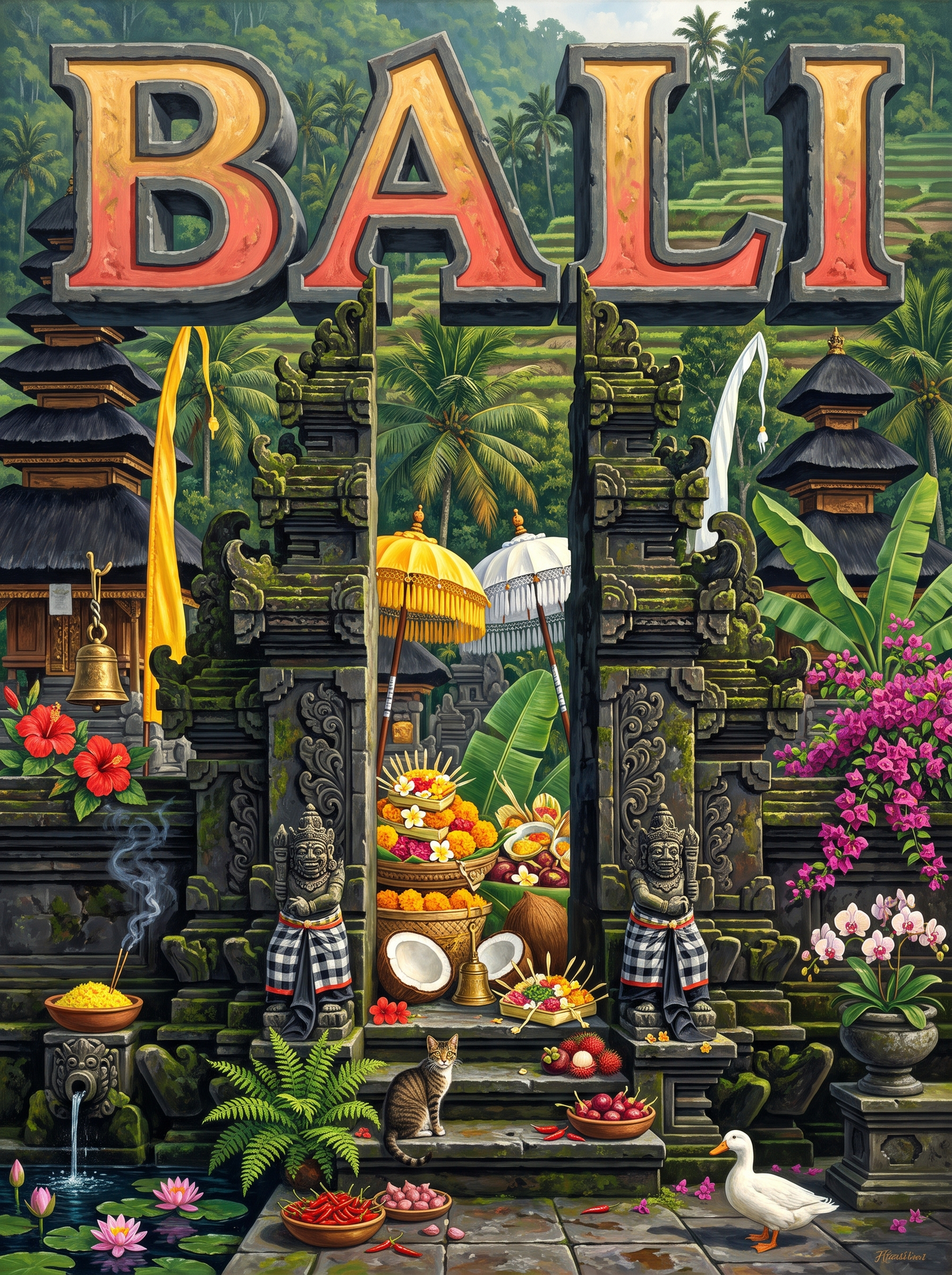 Bali Temple Gate