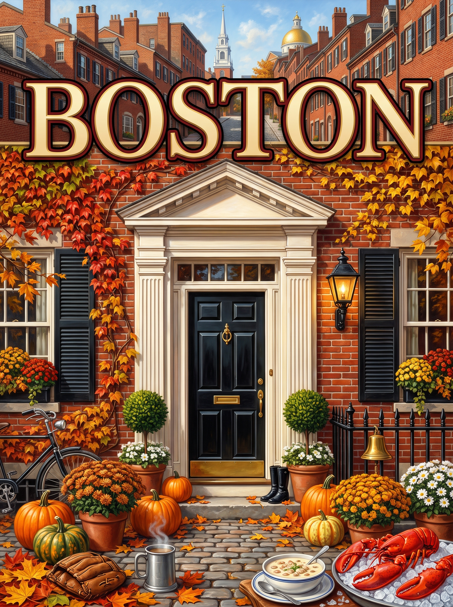 Boston Brick Doorway