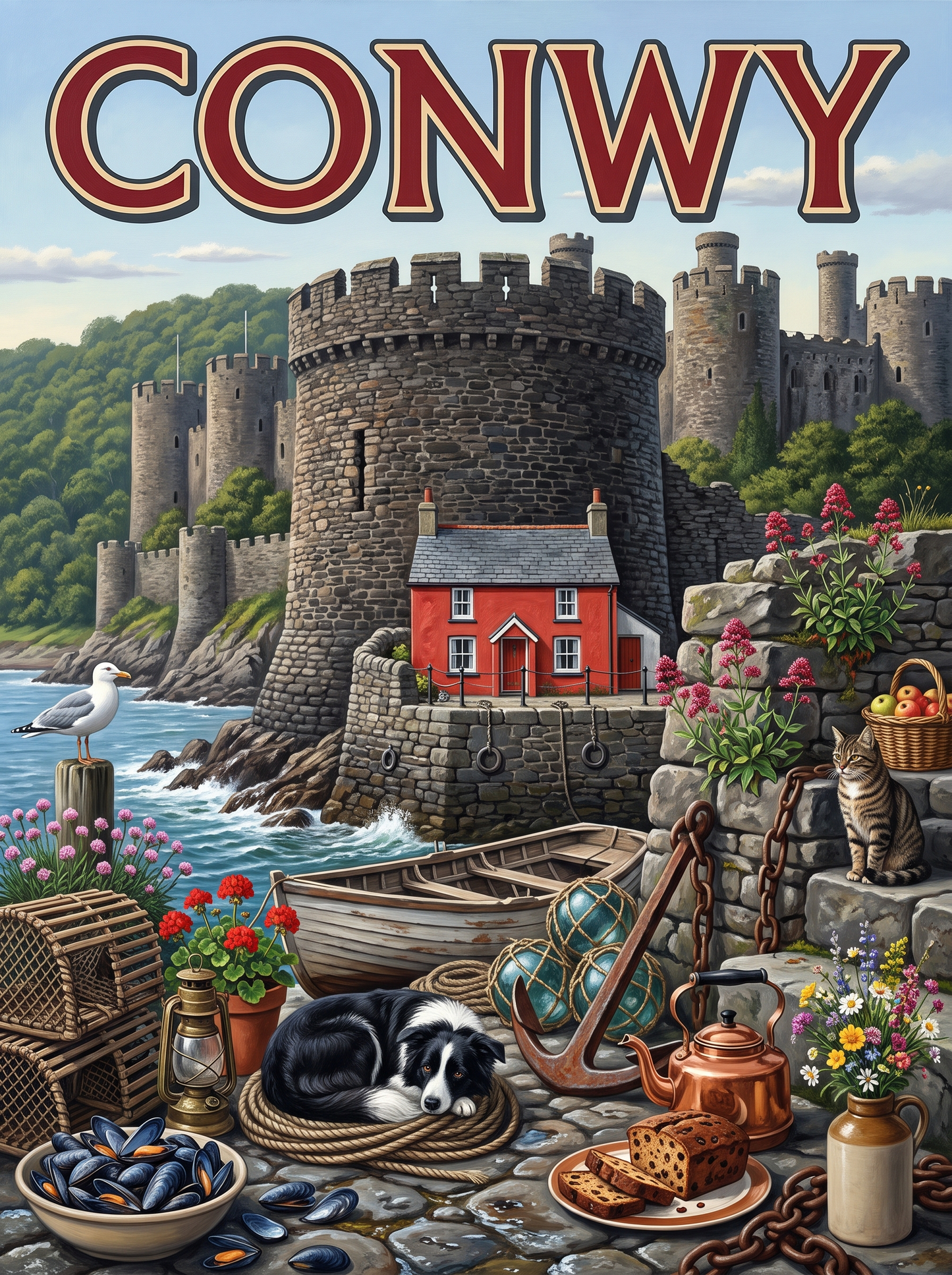 Conwy Castle Towers