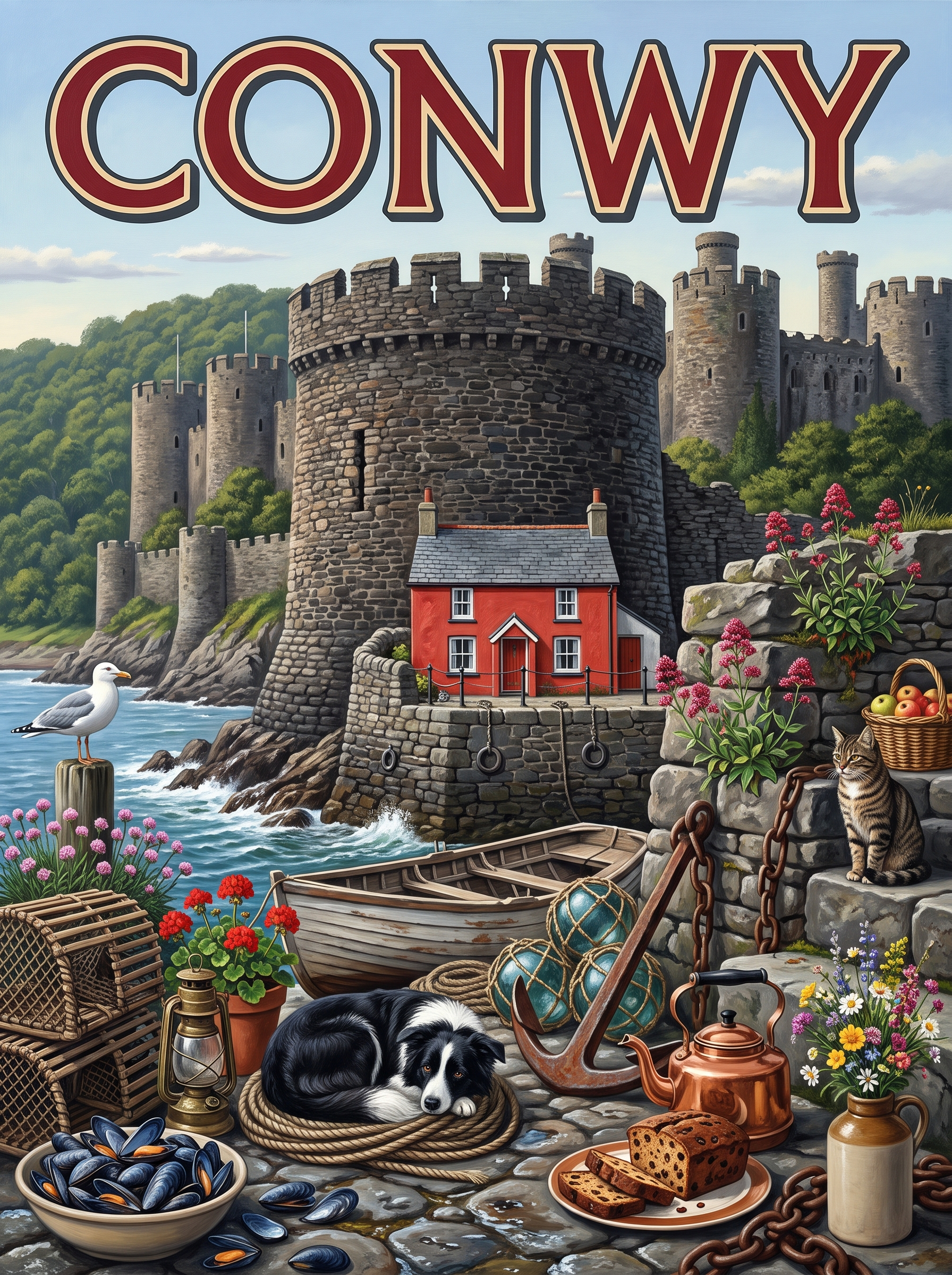 Conwy Castle Towers