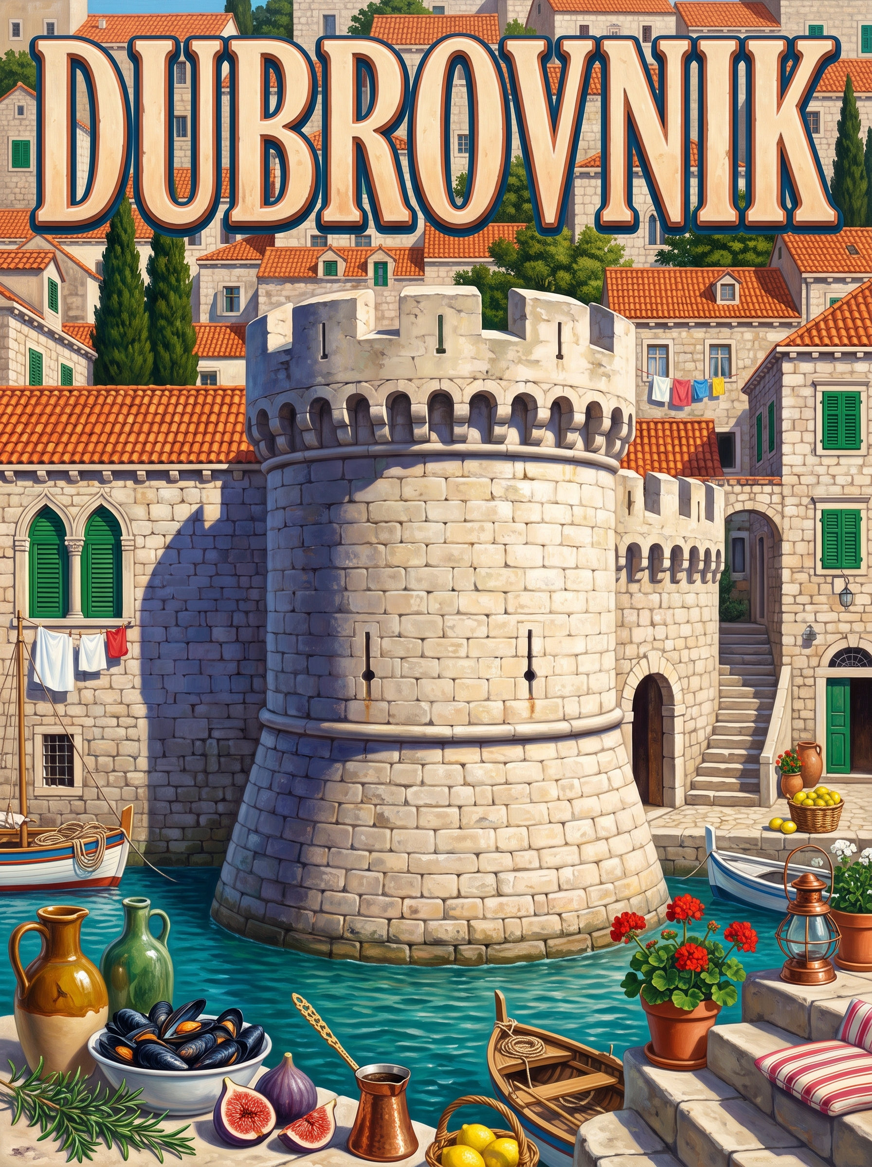 Dubrovnik City Wall Tower