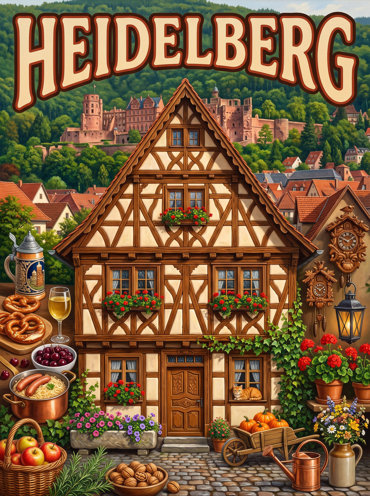 Heidelberg Half-Timbered House