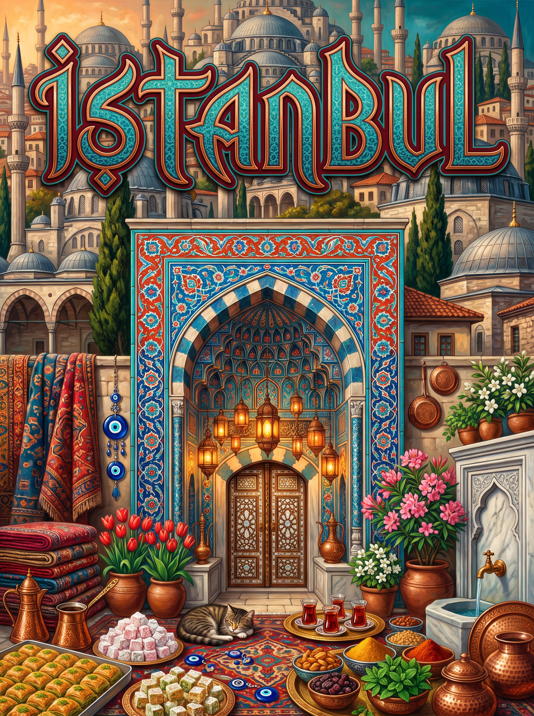Istanbul Tiled Mosque Portal