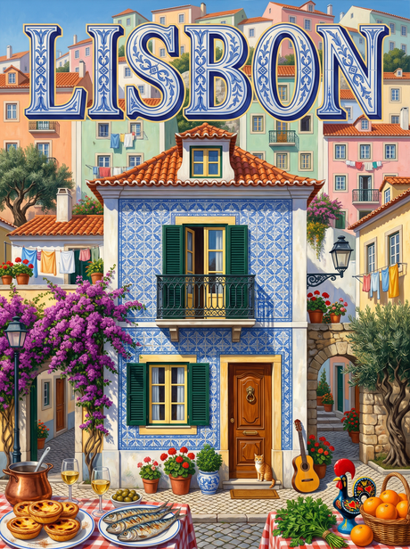 Lisbon Tiled Townhouse