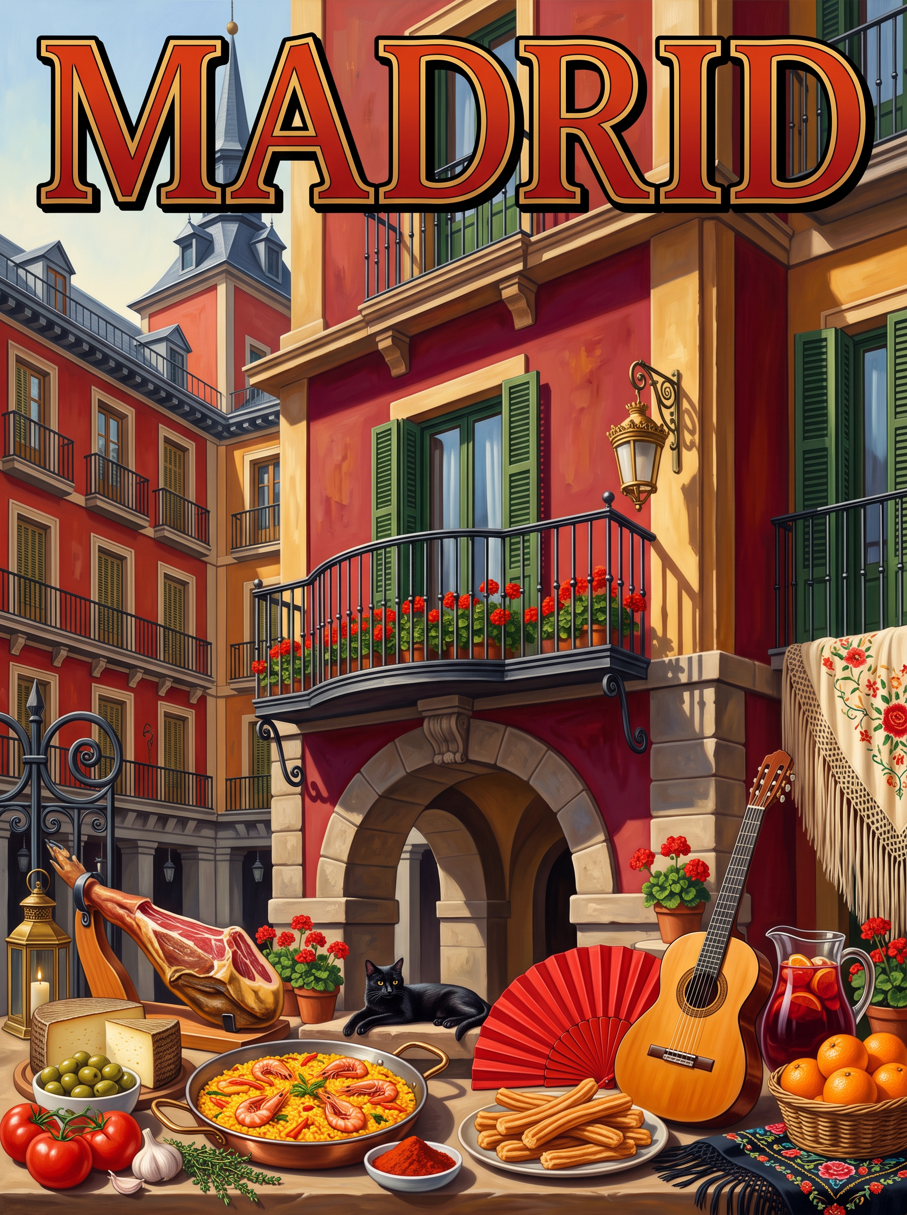 Madrid Plaza Balcony
