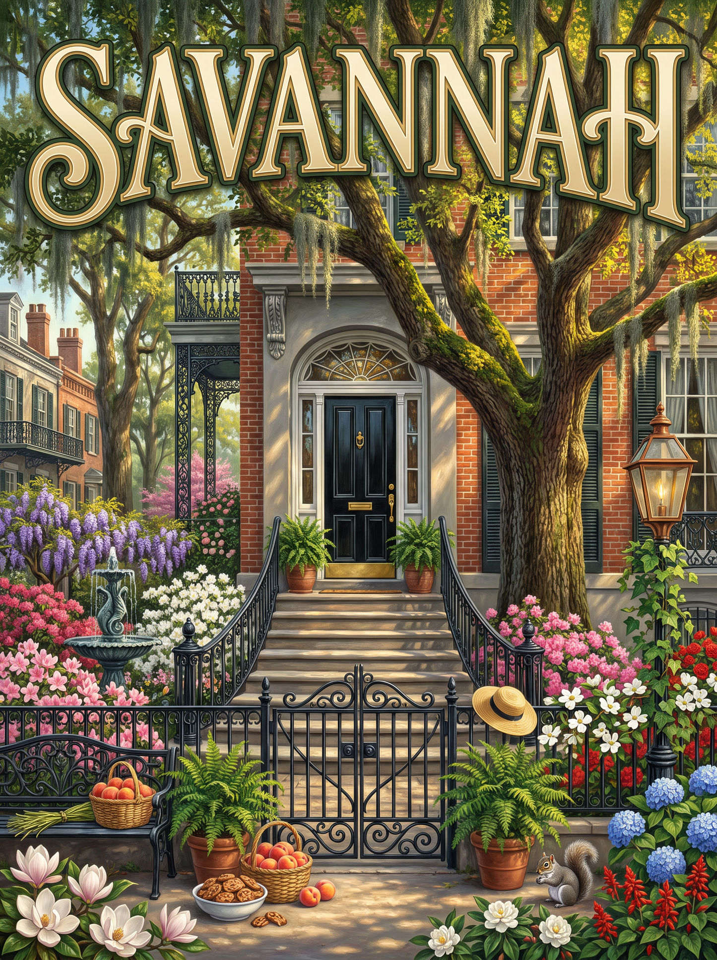 Savannah Oak Shaded Townhouse