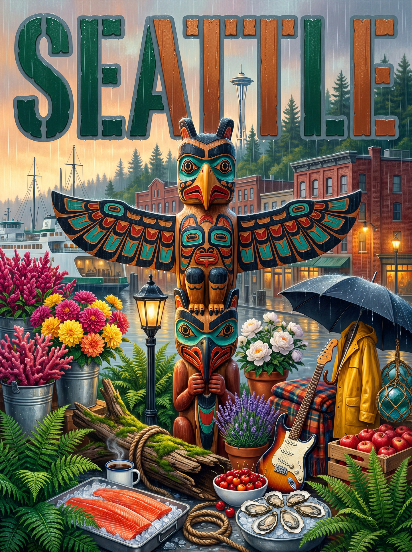 Seattle Waterfront Totem Pole