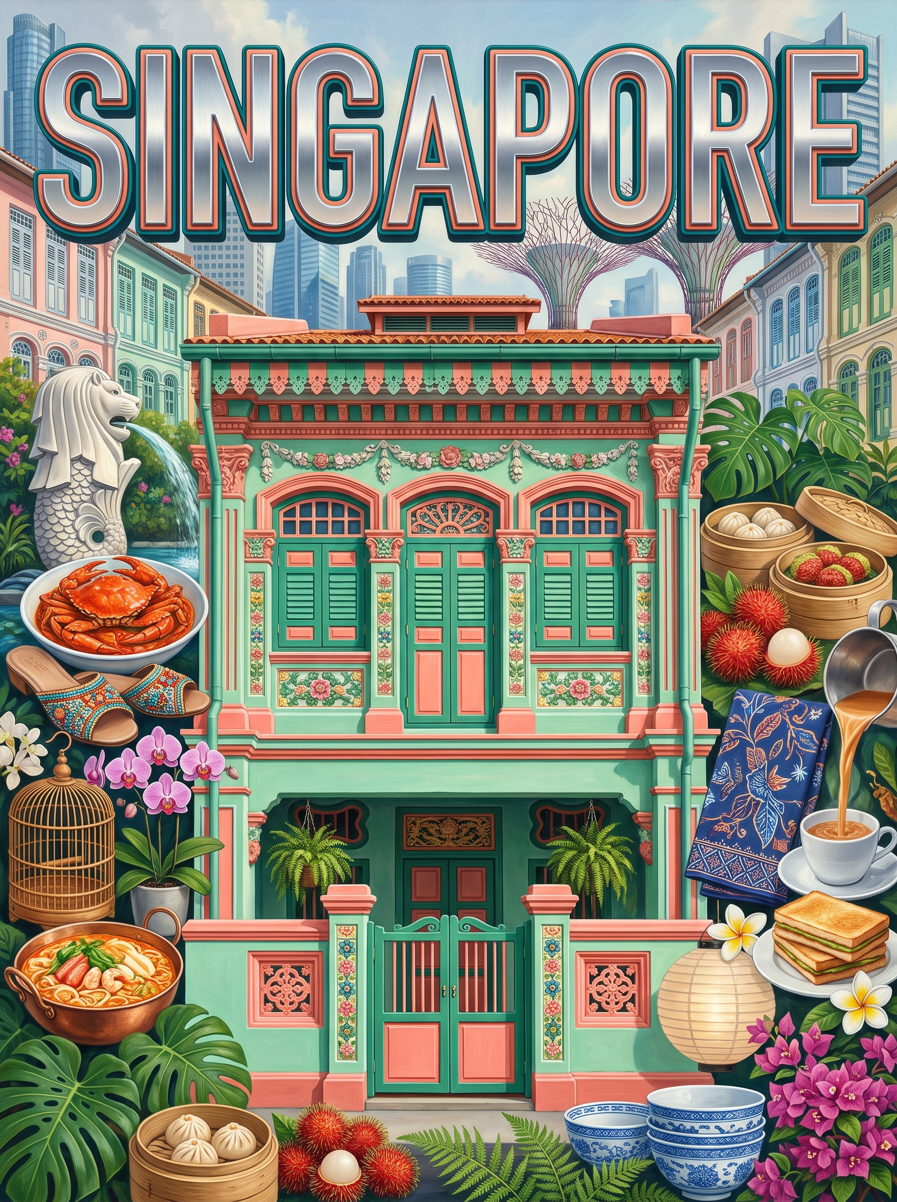 Singapore Peranakan Shophouse