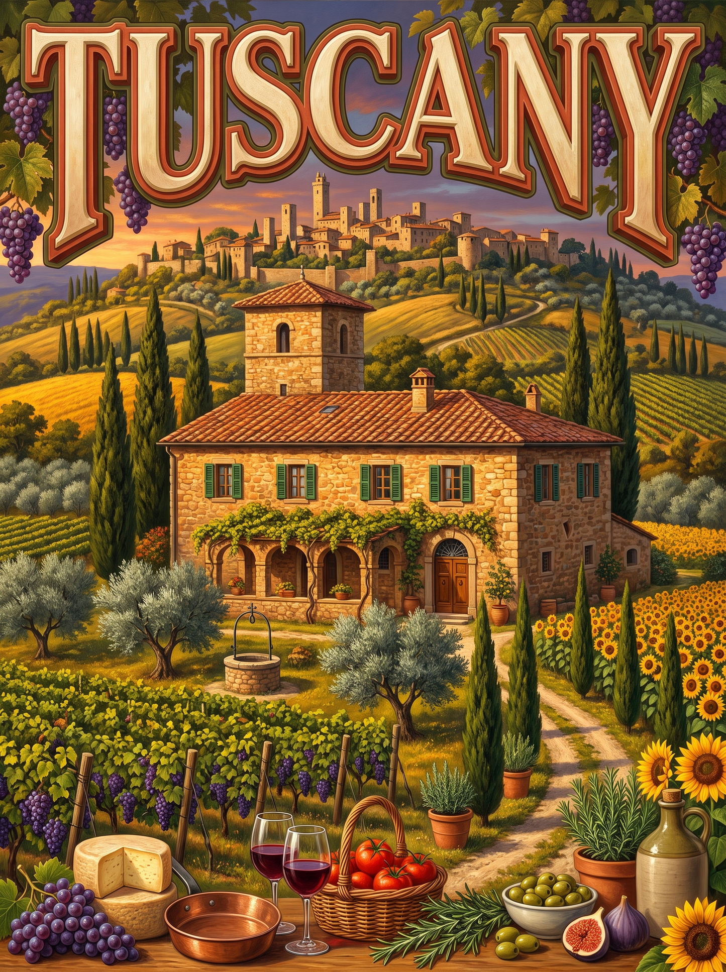 Tuscany Hilltop Farmhouse