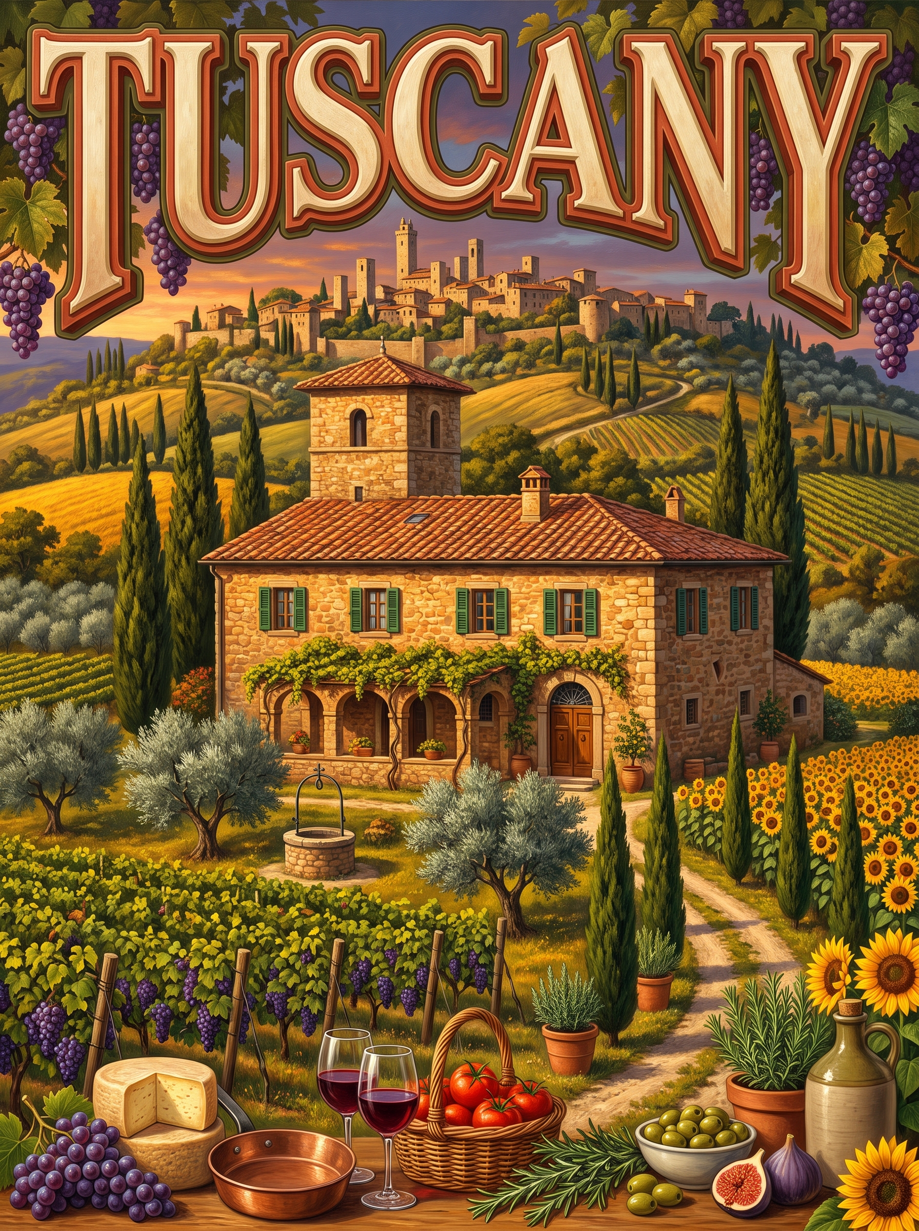 Tuscany Hilltop Farmhouse