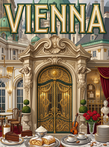Vienna Gilded Palace Door
