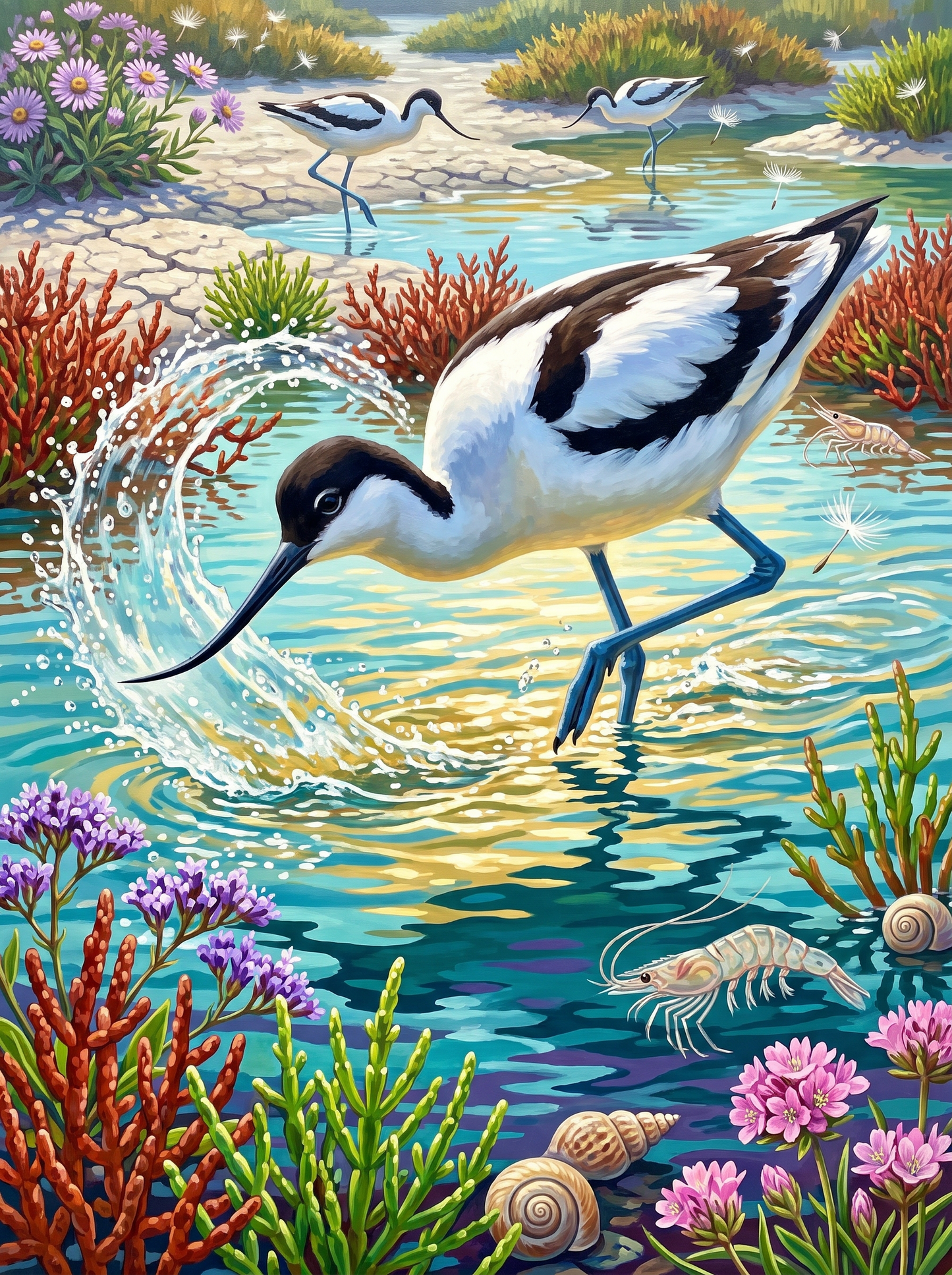 The Avocet Sweeps the Shallows