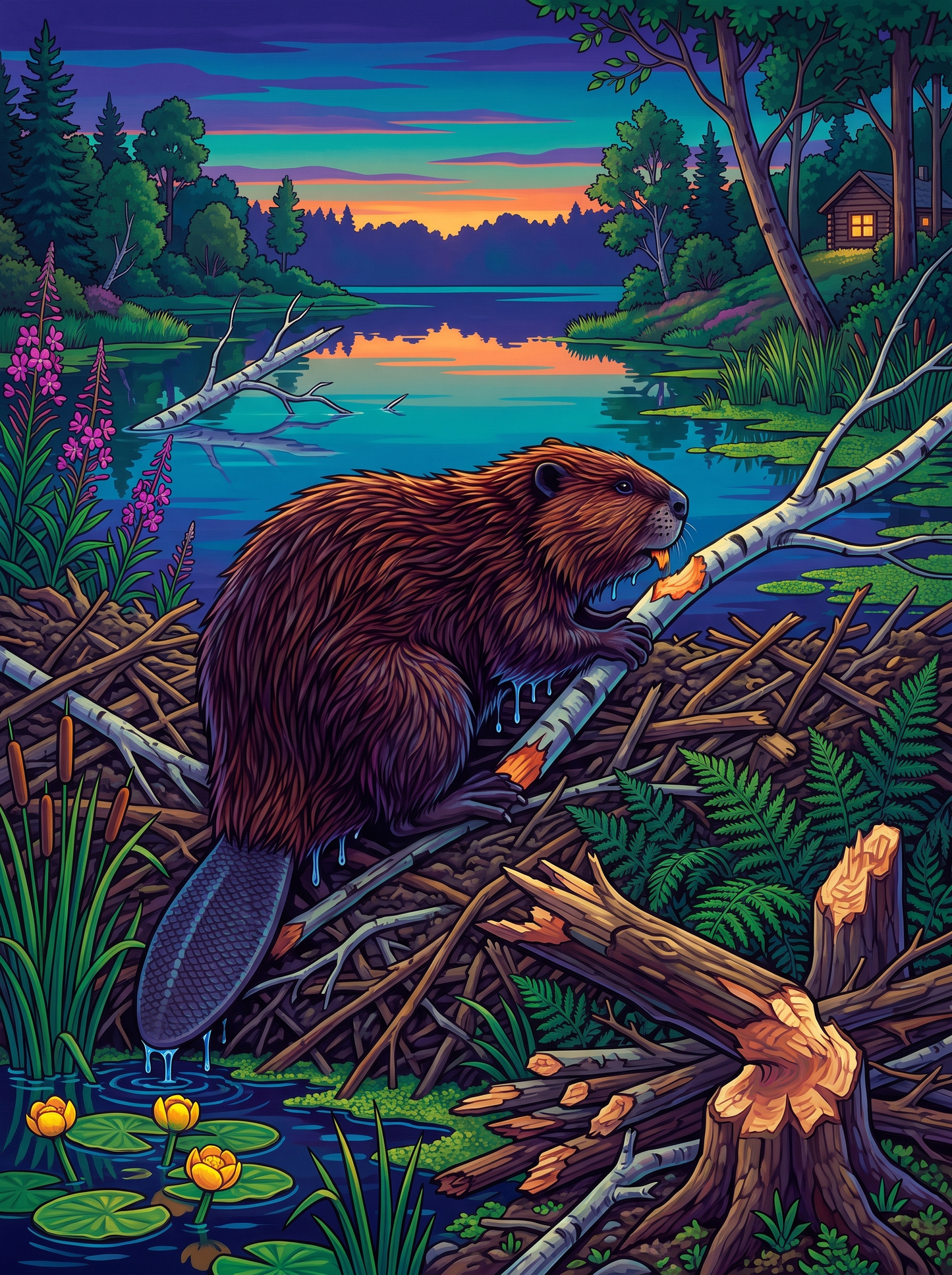The Beaver Works Till Dark