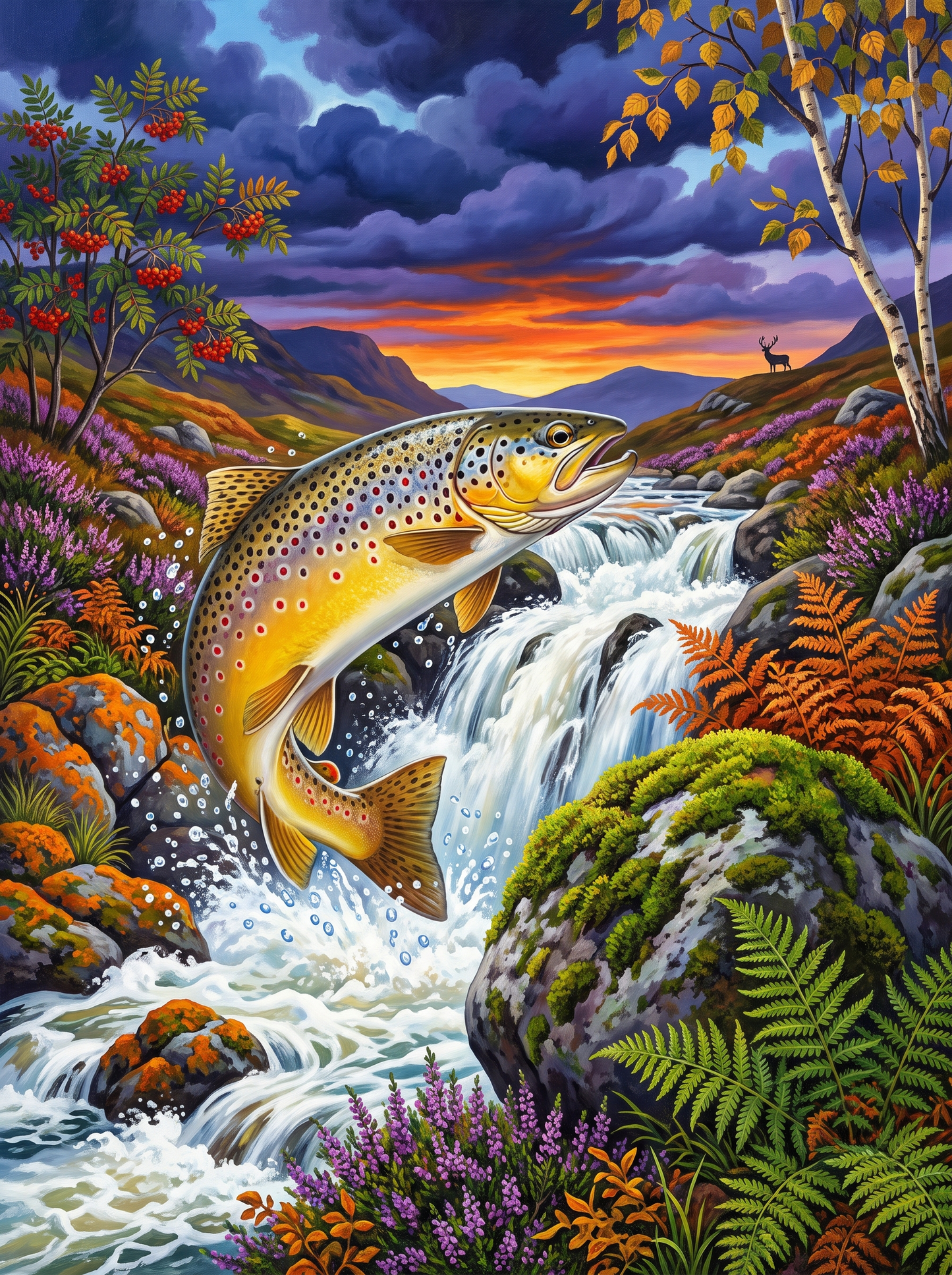 The Trout Takes the Falls