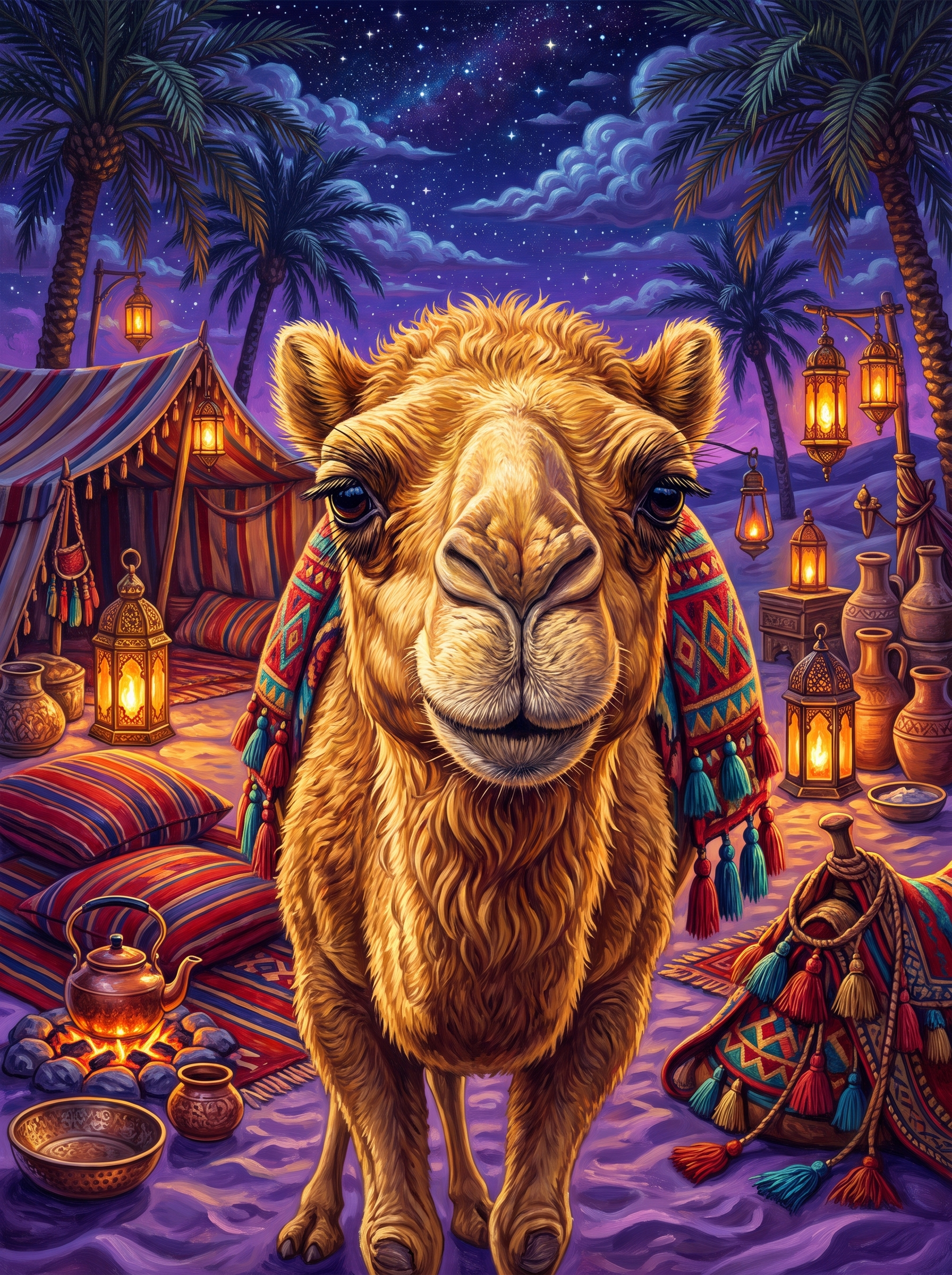 Camel at the Lantern Camp