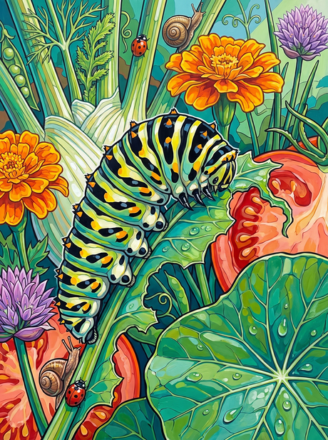 The Caterpillar's Slow Noon