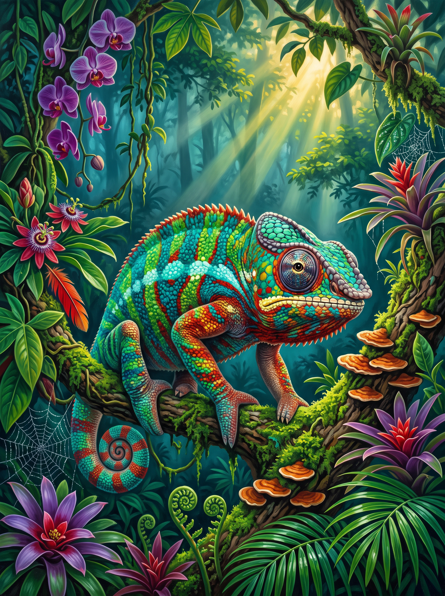 Chameleon in the Cloud Forest