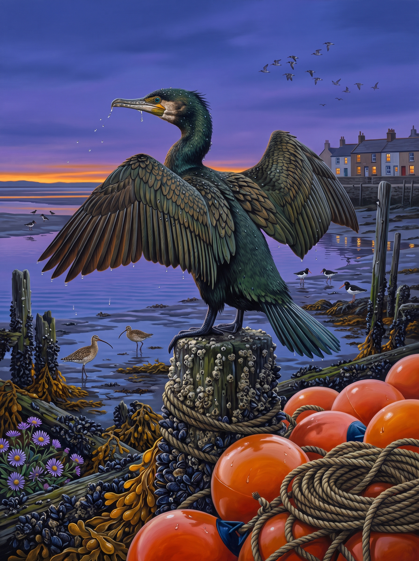 The Cormorant Dries His Wings