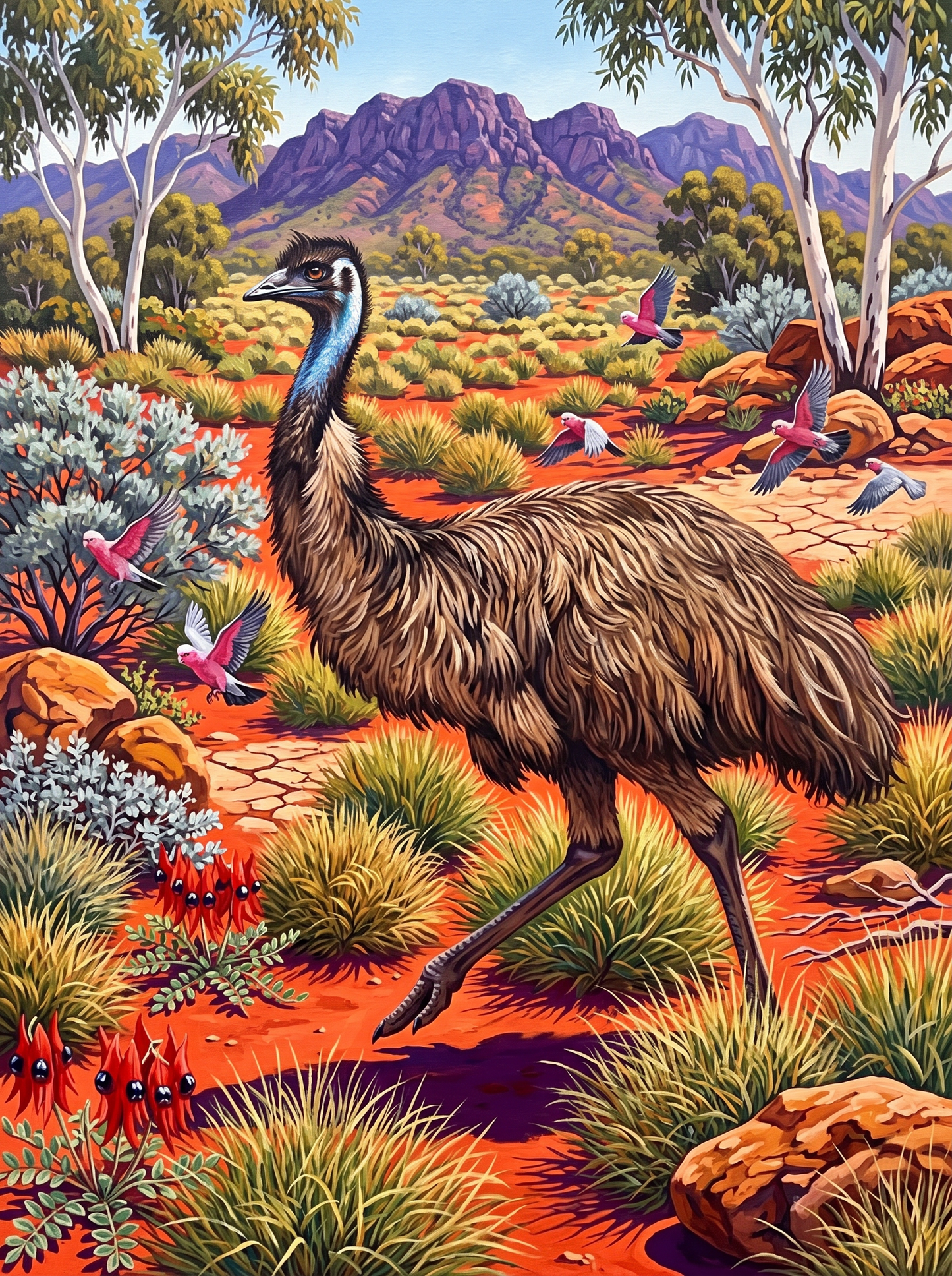 The Emu Crosses the Red