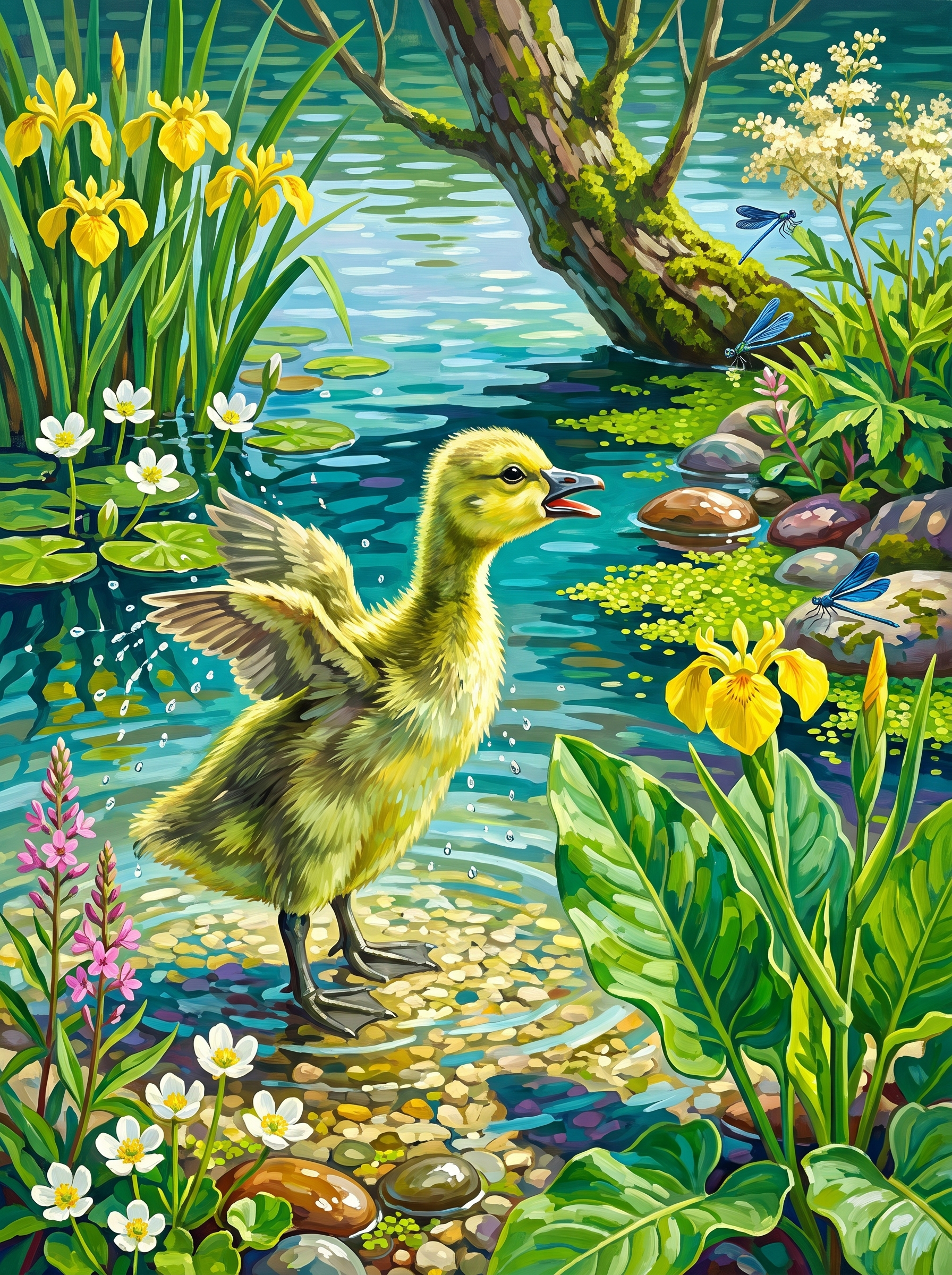 The Gosling Tries His Wings