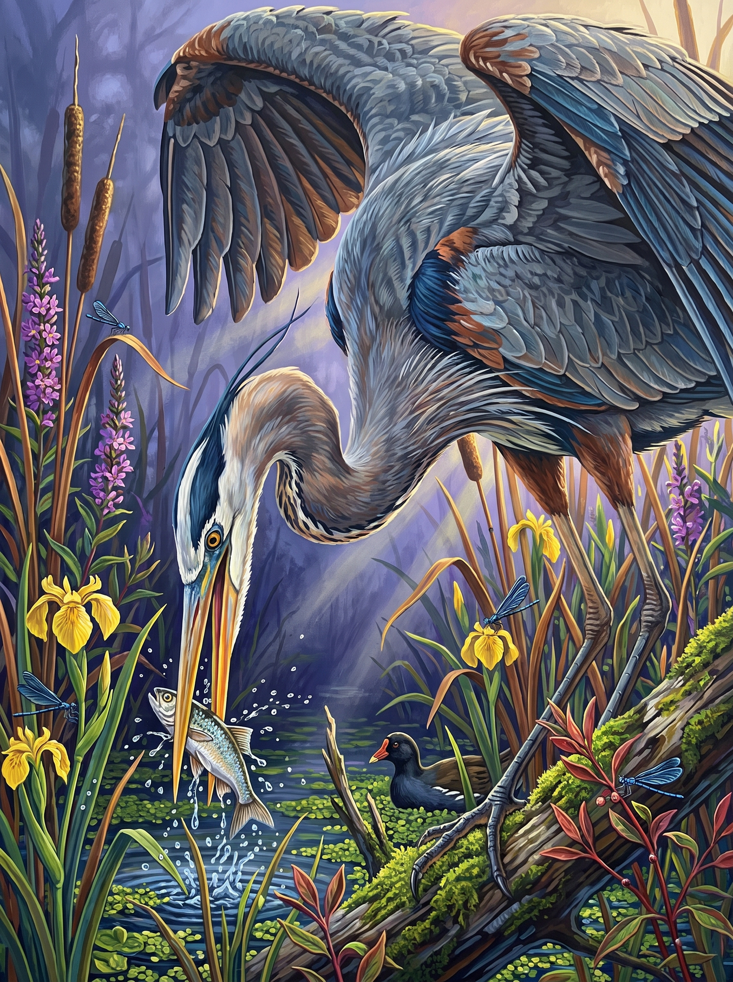 The Heron Has Him