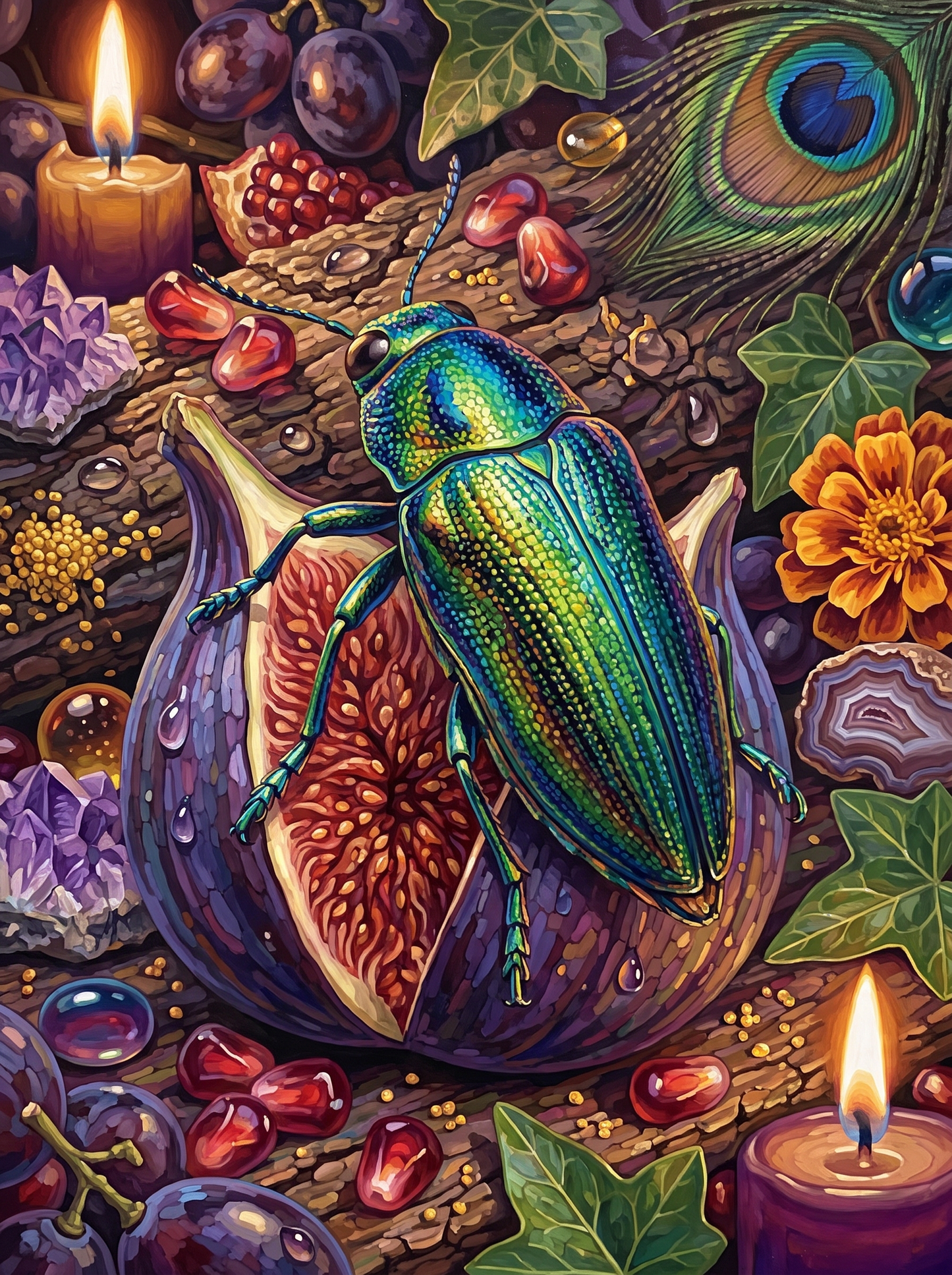 Jewel Beetle by Candlelight
