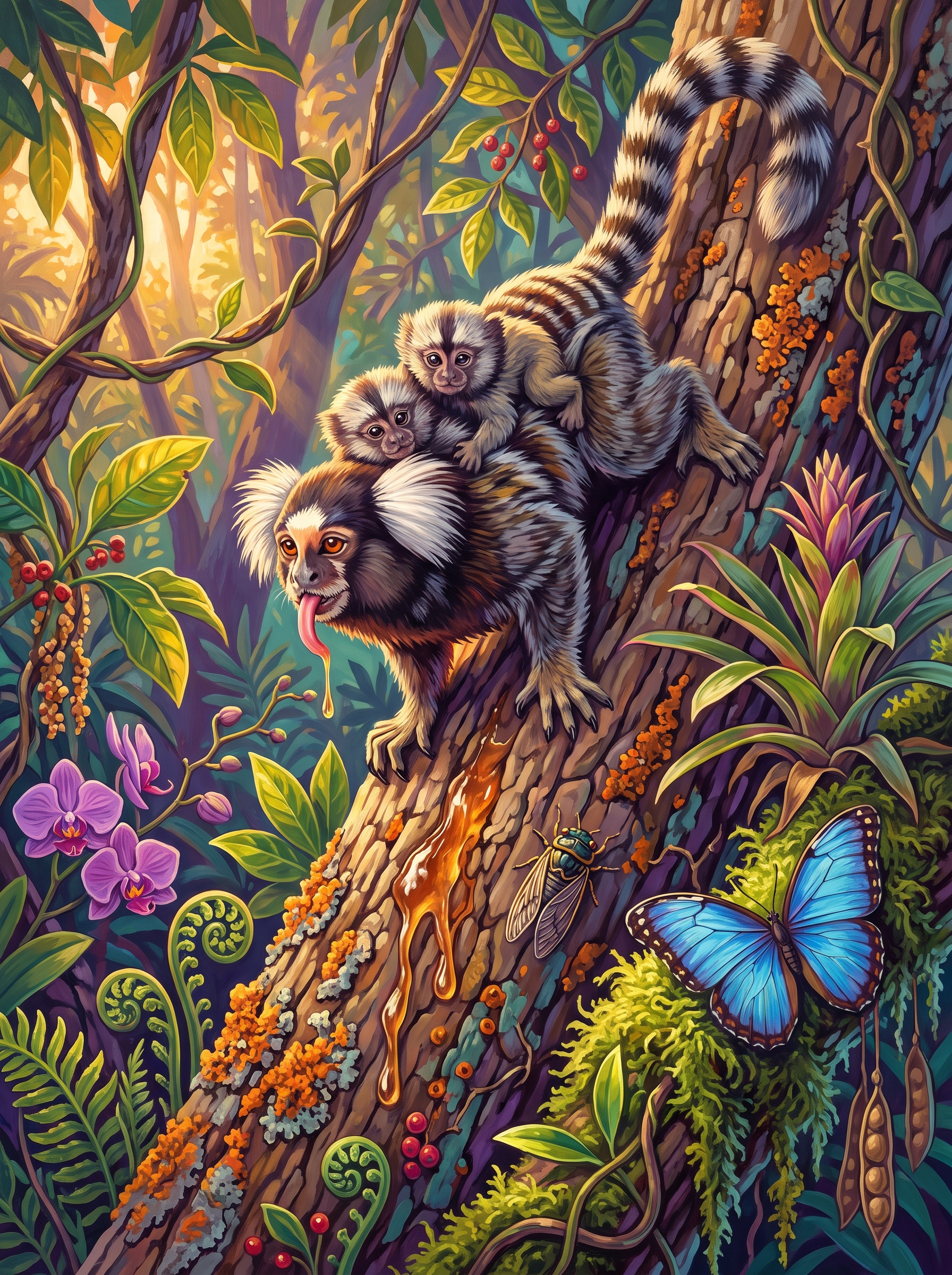 Marmoset Carrying the Twins