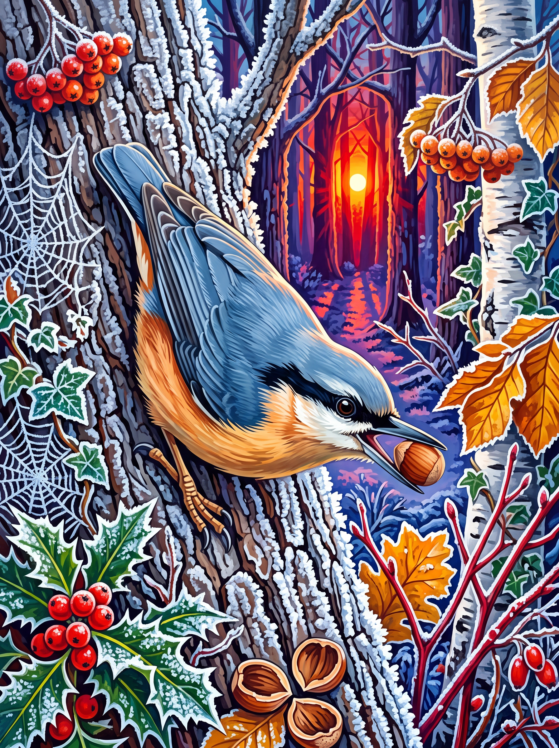 Nuthatch, Head First