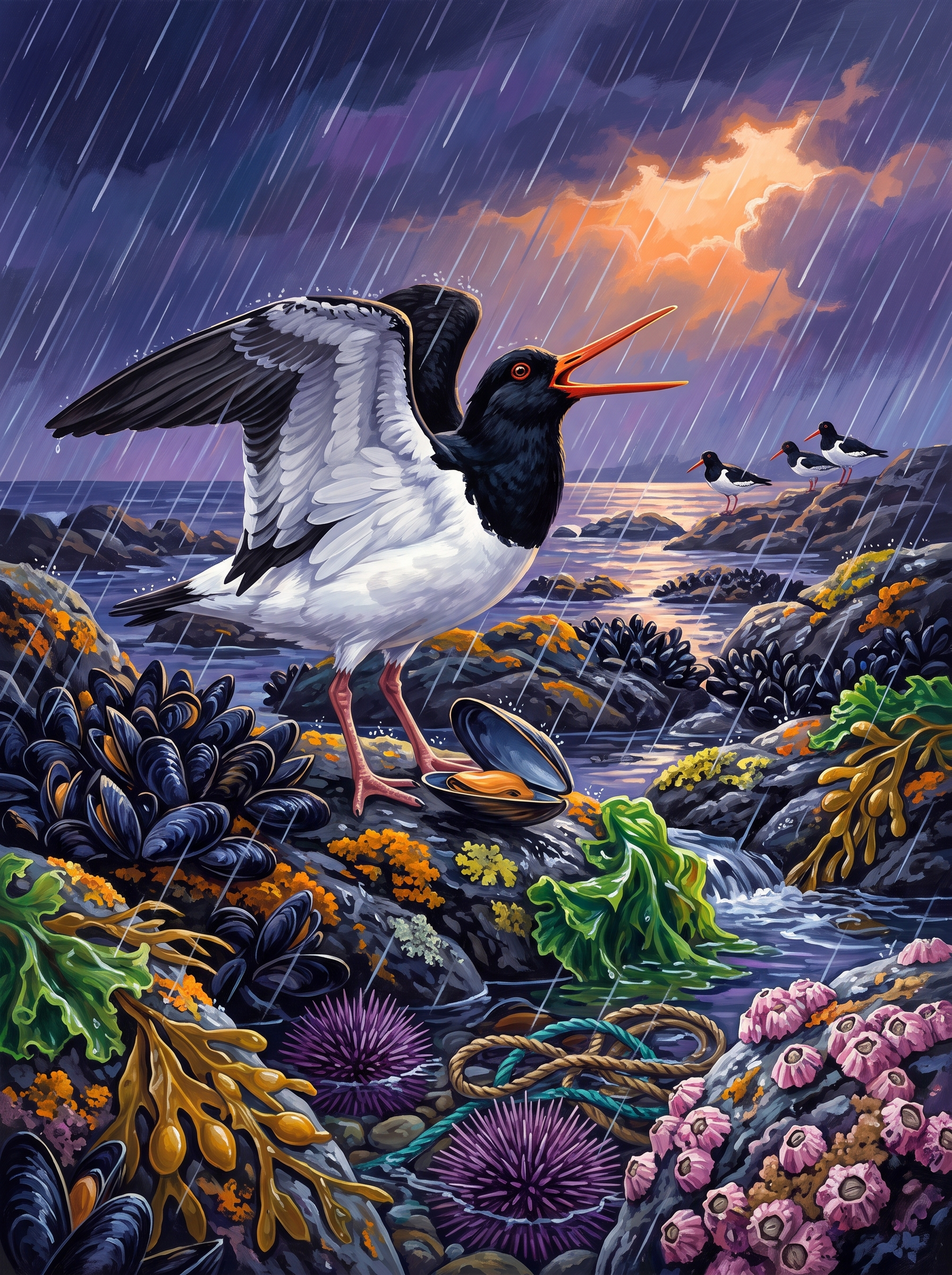 The Oystercatcher Calls the Tide