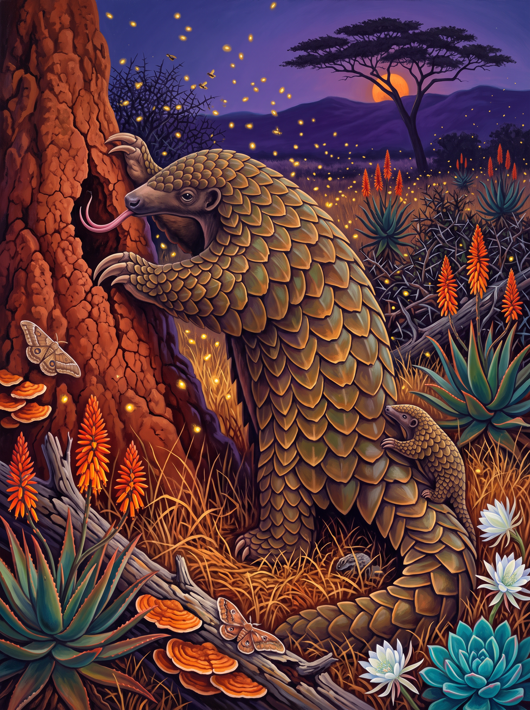 Pangolin and the Fireflies