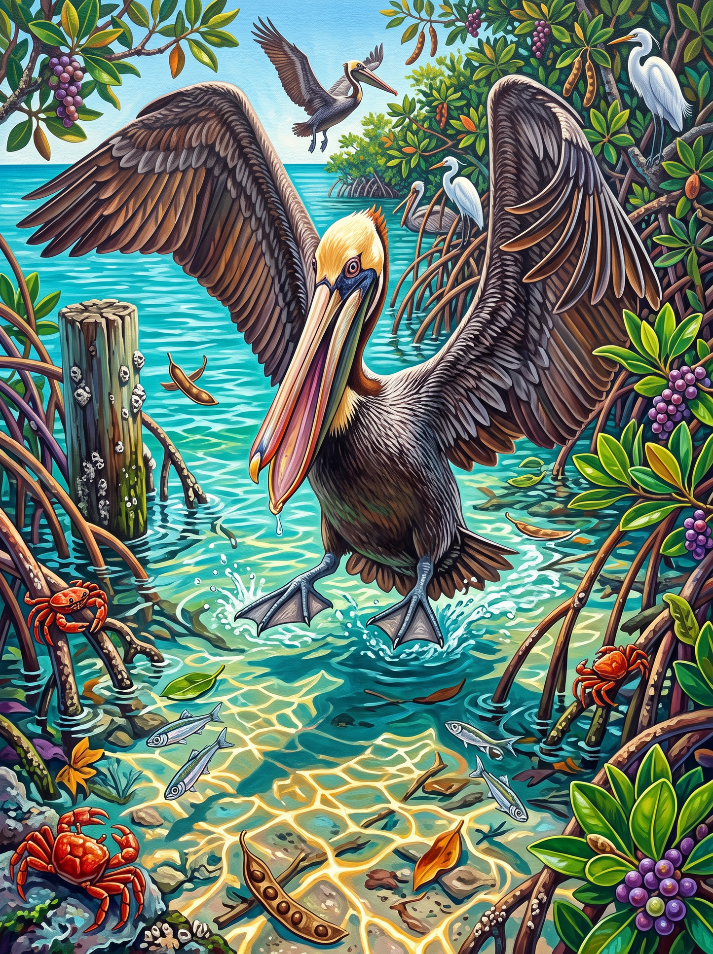 Pelican in the Shallows