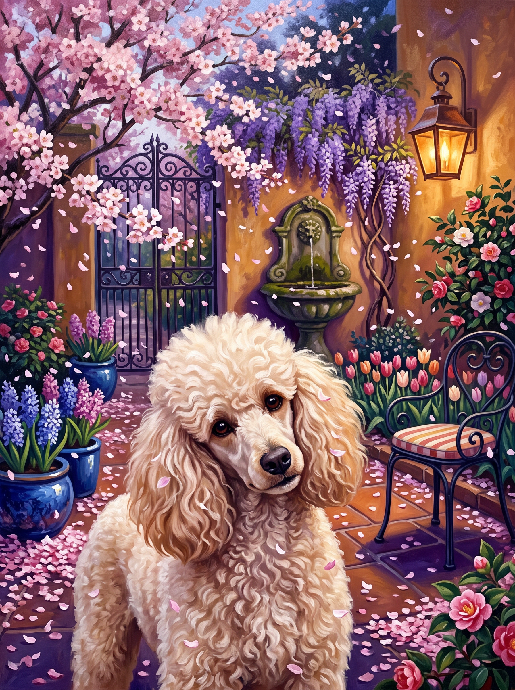 The Poodle in the Blossom