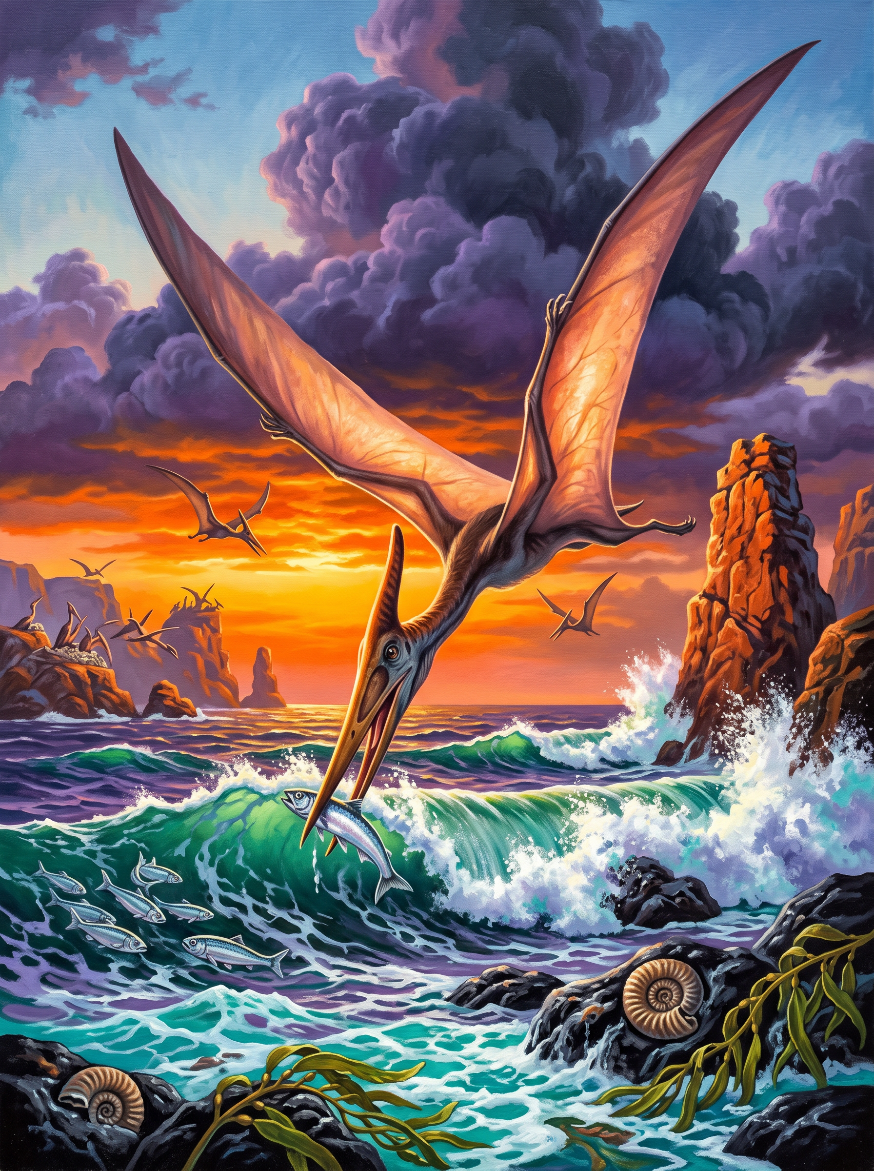 Pteranodon Over the Breakers