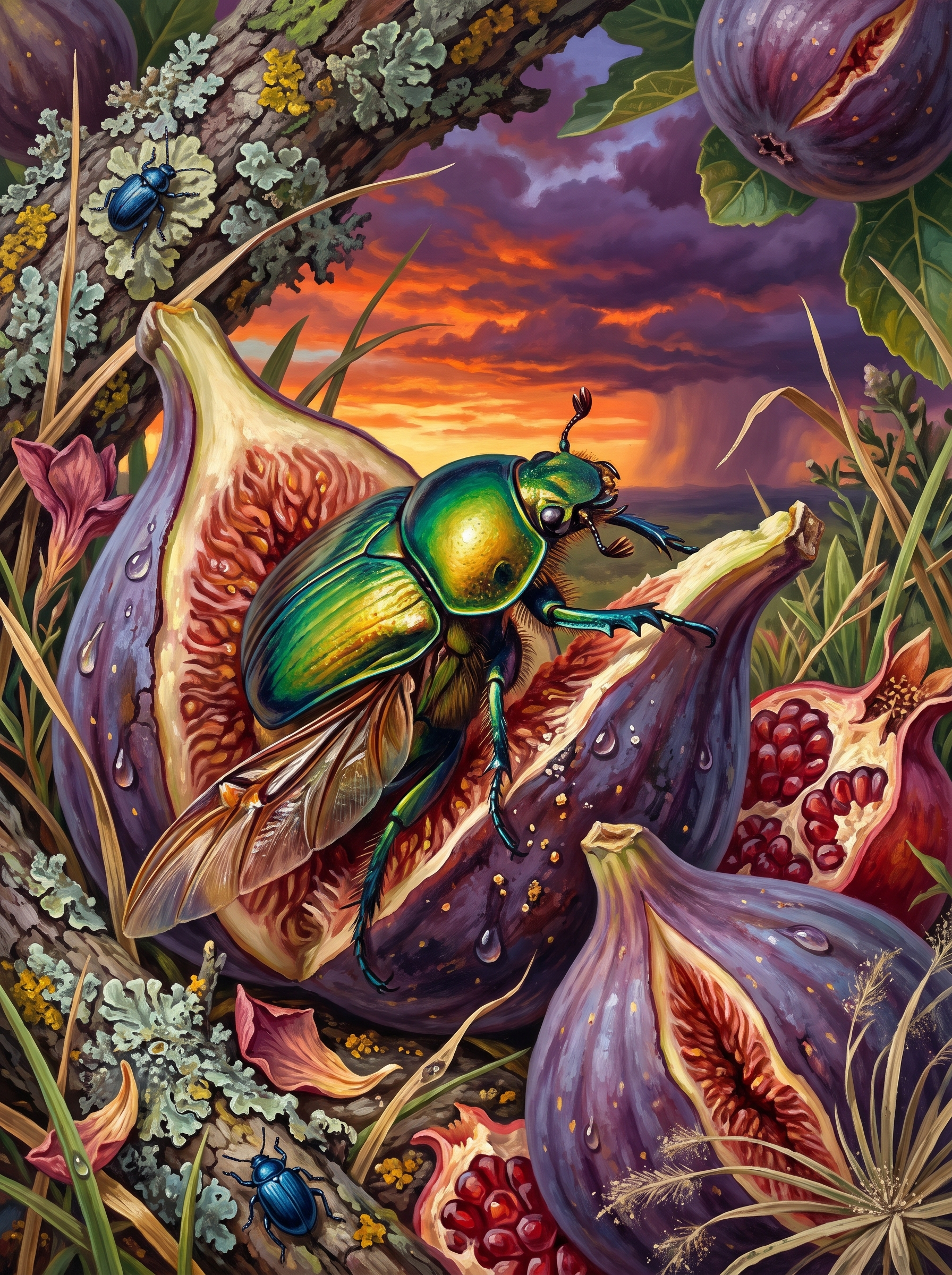 Scarab Among the Figs