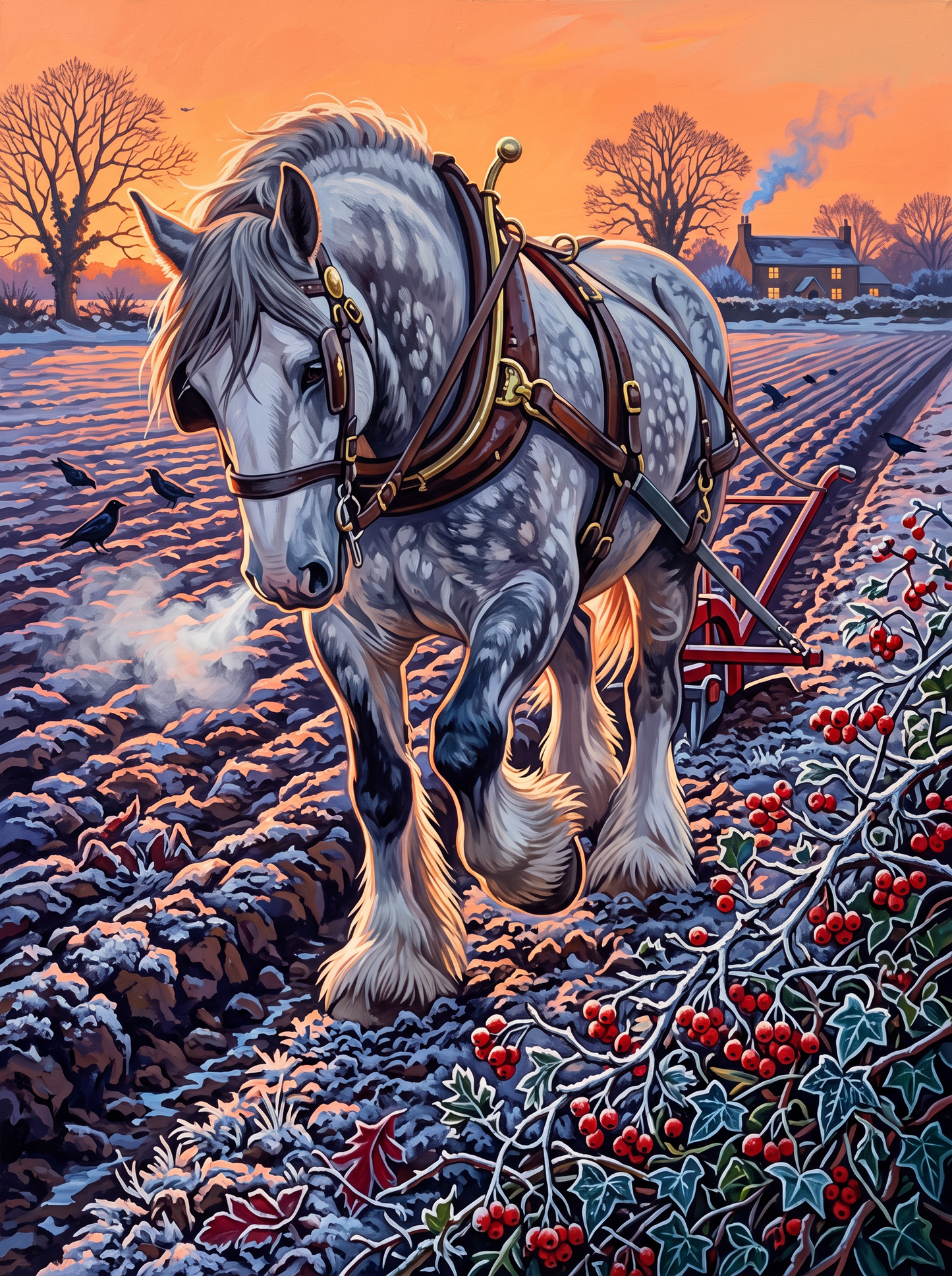 The Shire Horse Turns the Furrow