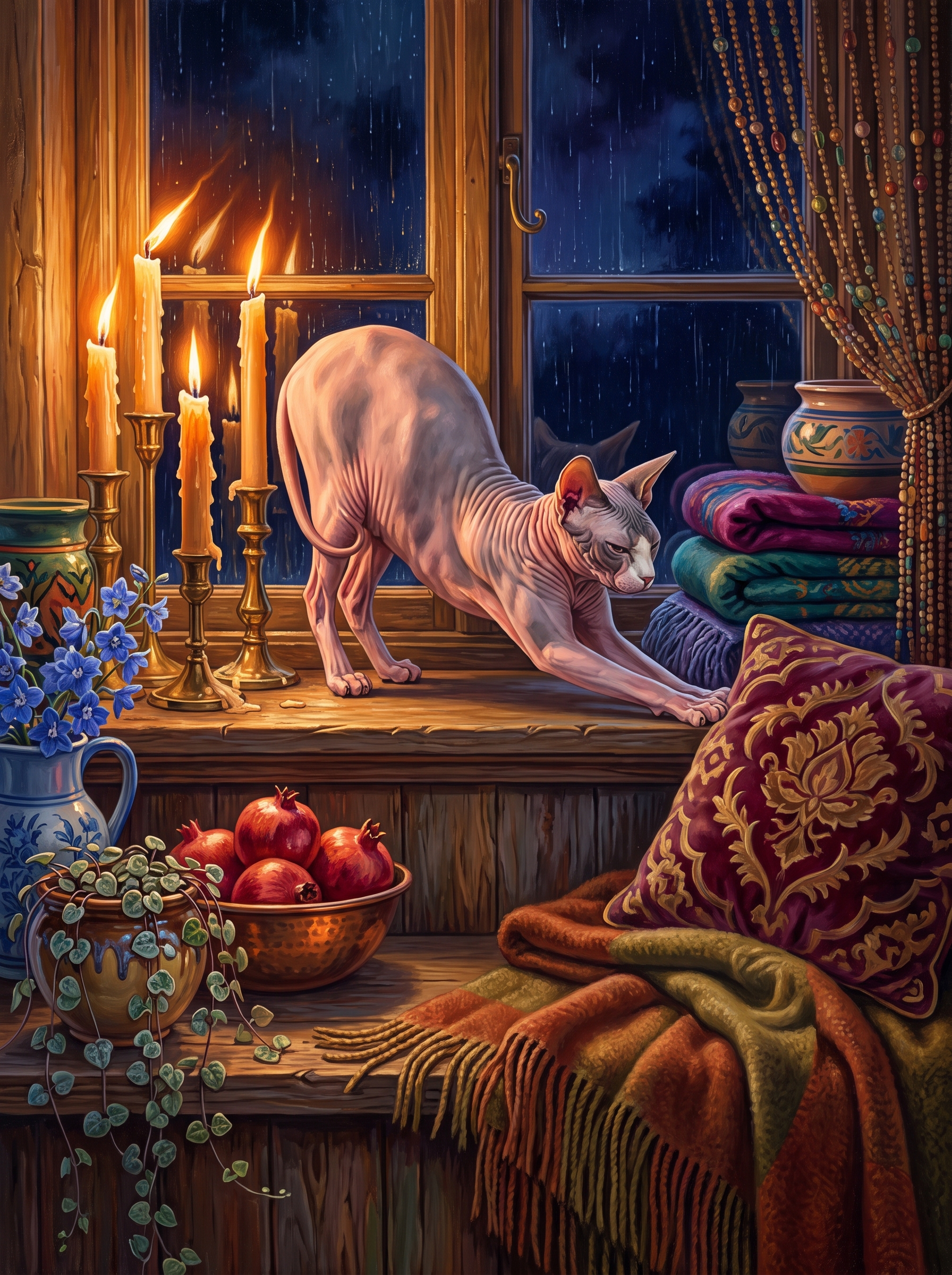 The Sphynx Takes the Windowsill